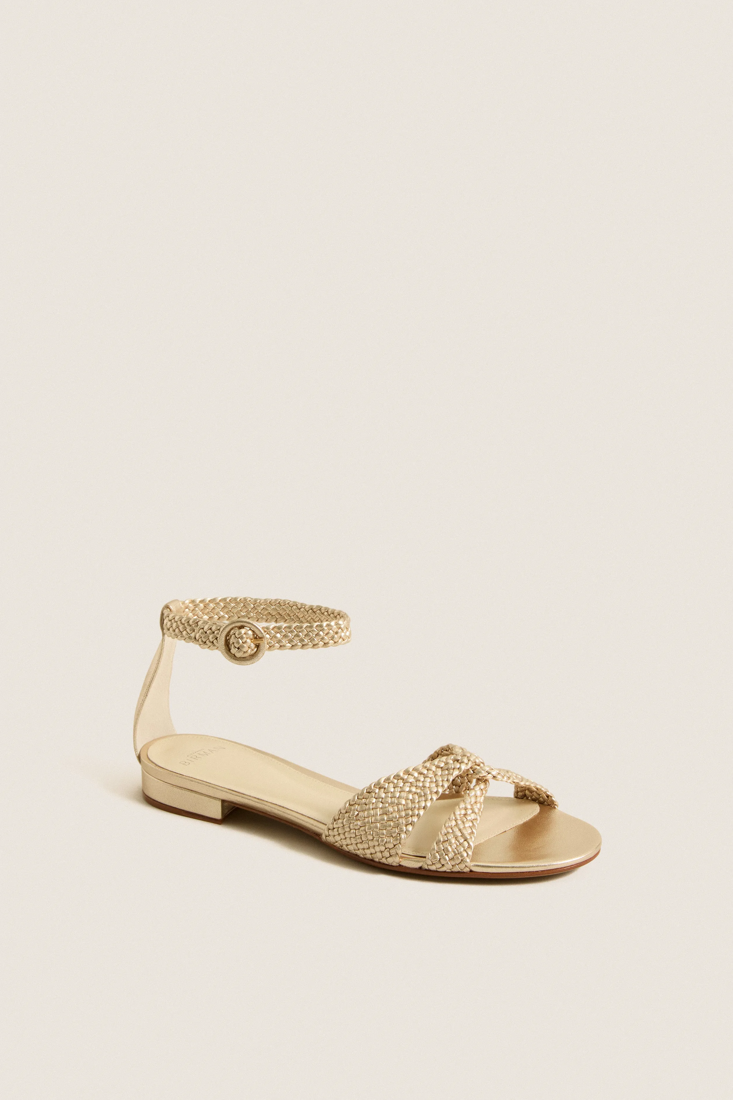 Golden Sabrina Flat Sandals sold by Tuckernuck