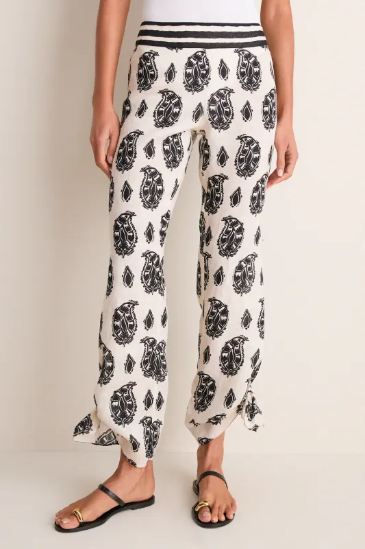 Ecru and Black Femininity Dramatic Pant made by Tuckernuck