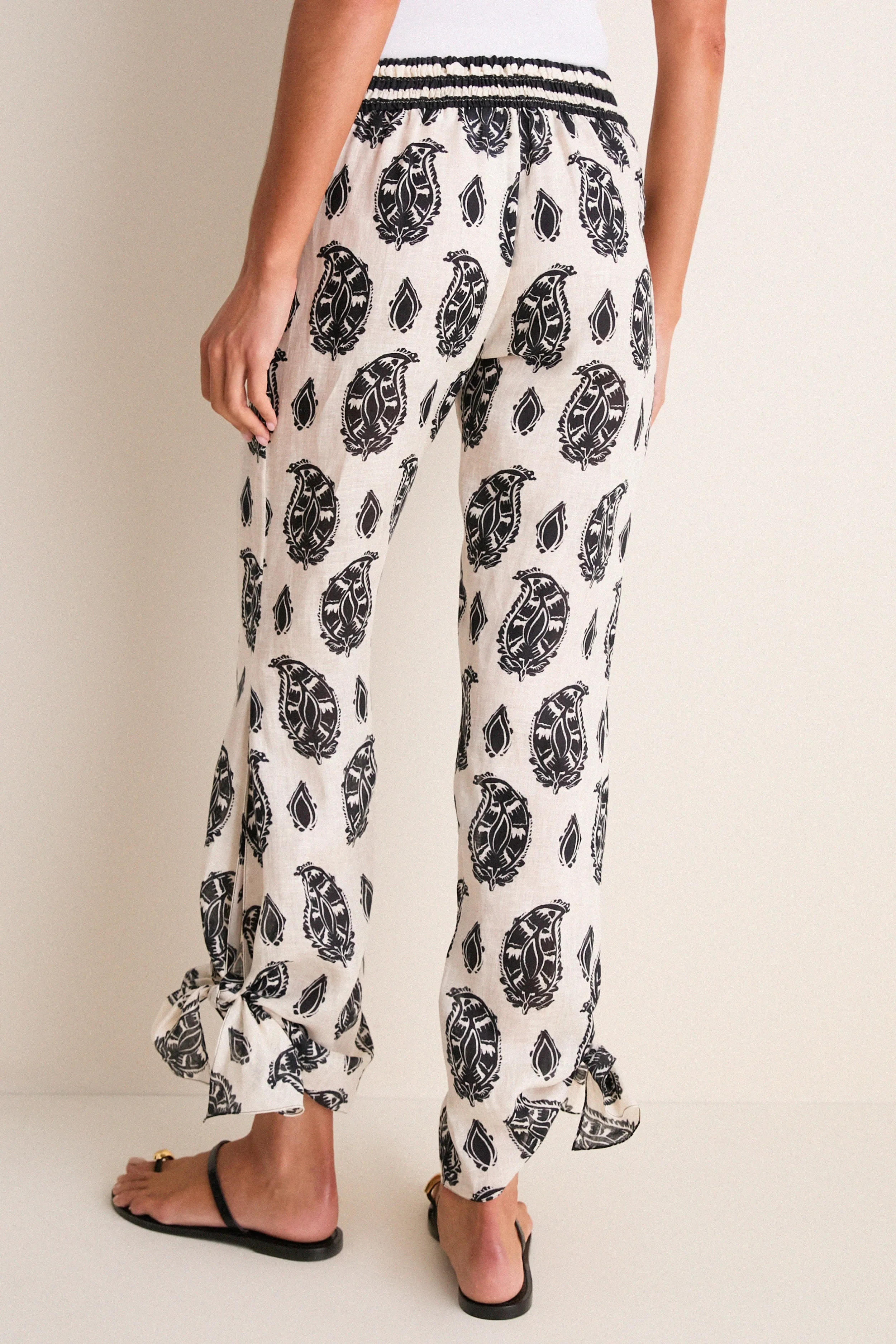Ecru and Black Femininity Dramatic Pant sold by Tuckernuck product image thumbnail 4