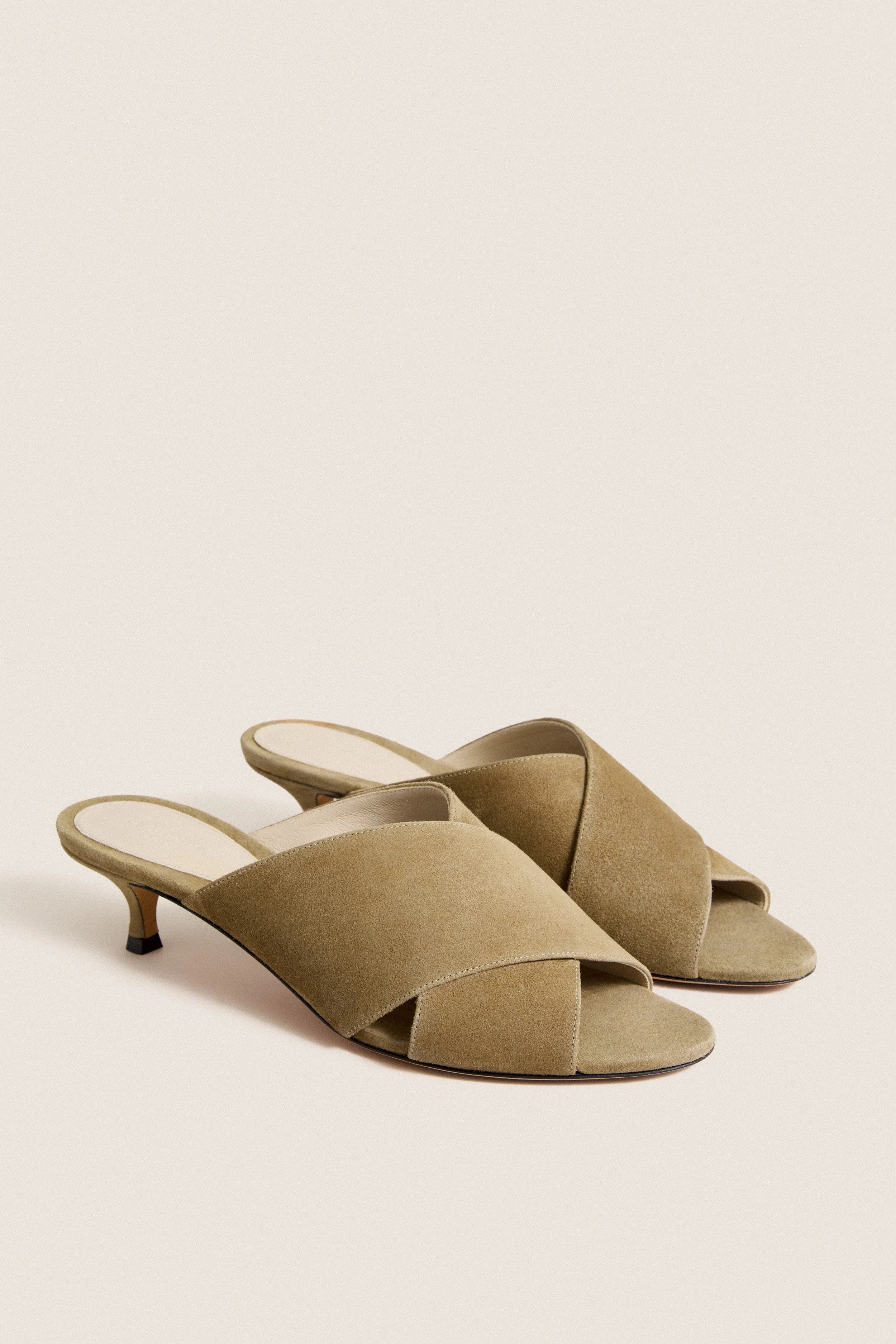 Taupe Suede Luca Kitten Heels sold by Tuckernuck product image thumbnail 4