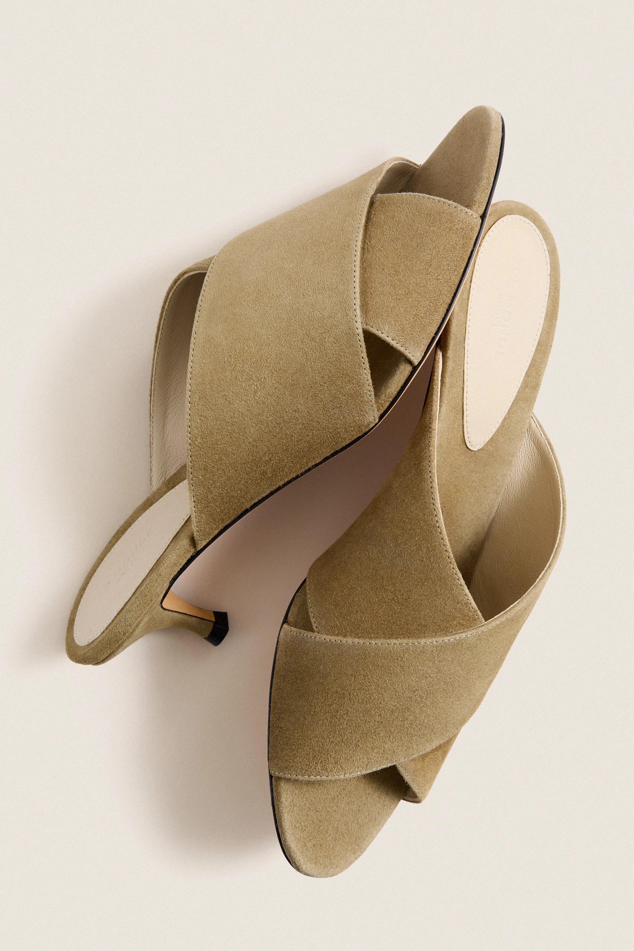 Taupe Suede Luca Kitten Heels sold by Tuckernuck product image thumbnail 5