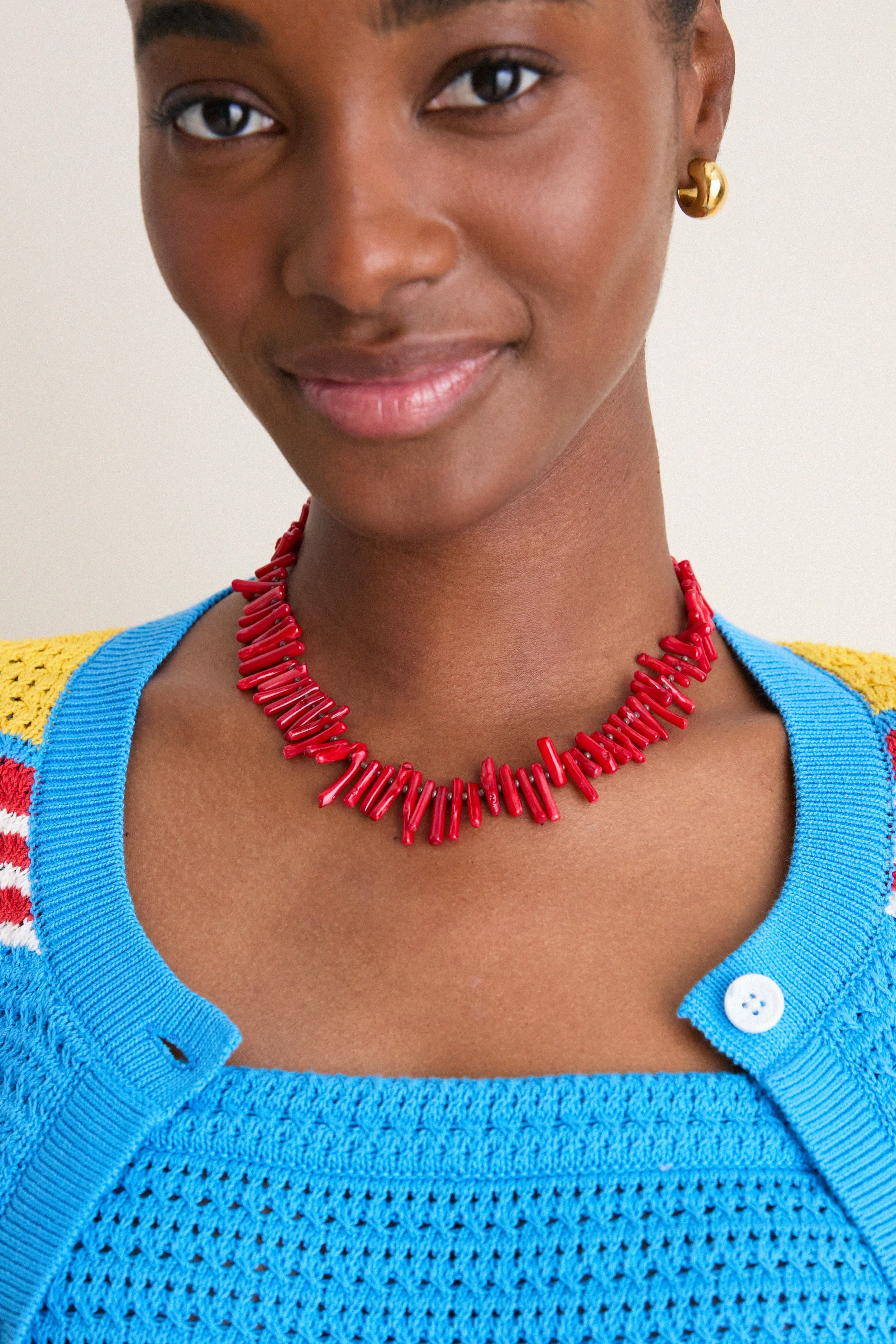 Red Coral Branch Necklace sold by Tuckernuck product image thumbnail 2
