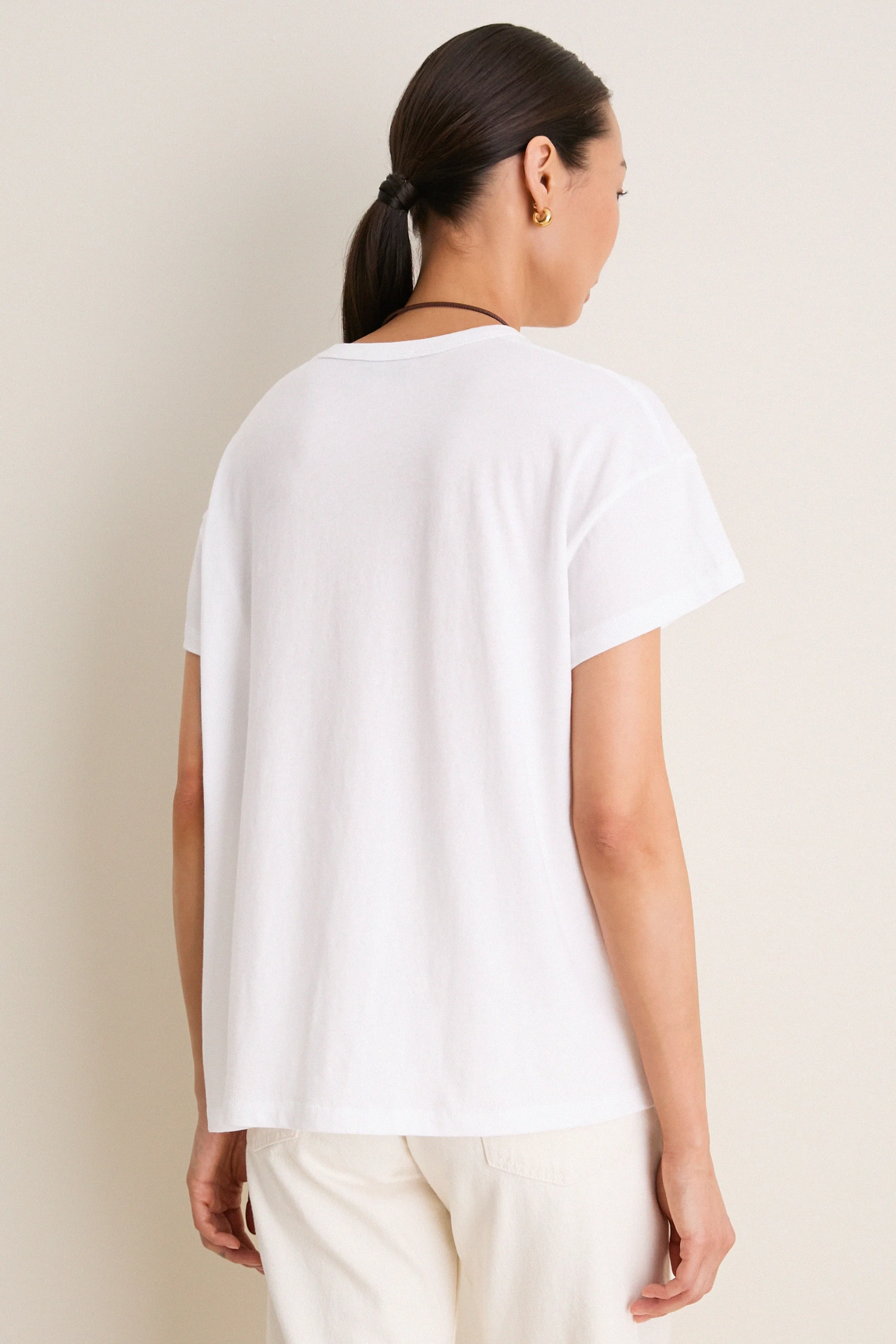 White Paxton Boyfriend Tee sold by Tuckernuck product image thumbnail 5