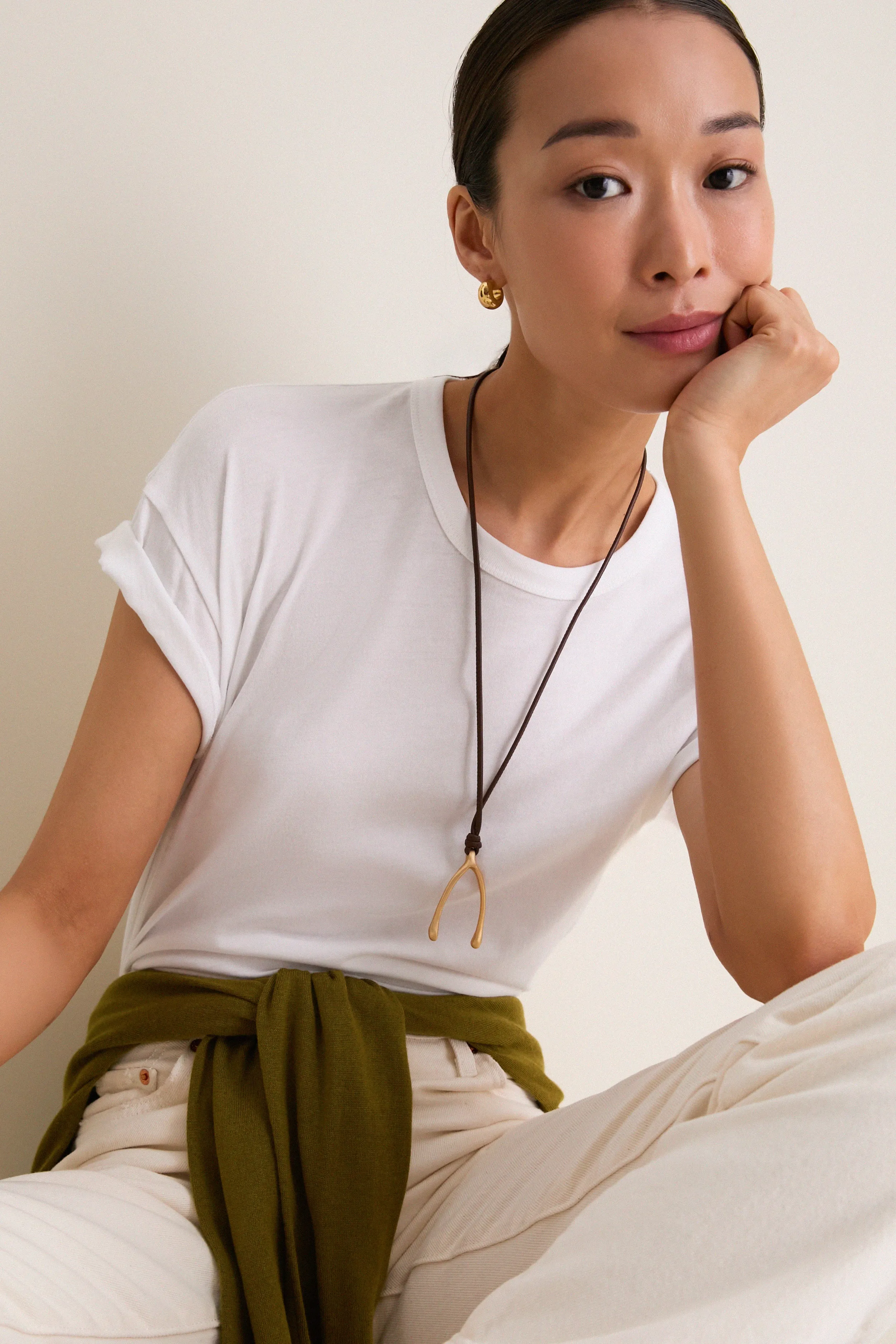 White Paxton Boyfriend Tee sold by Tuckernuck product image thumbnail 3
