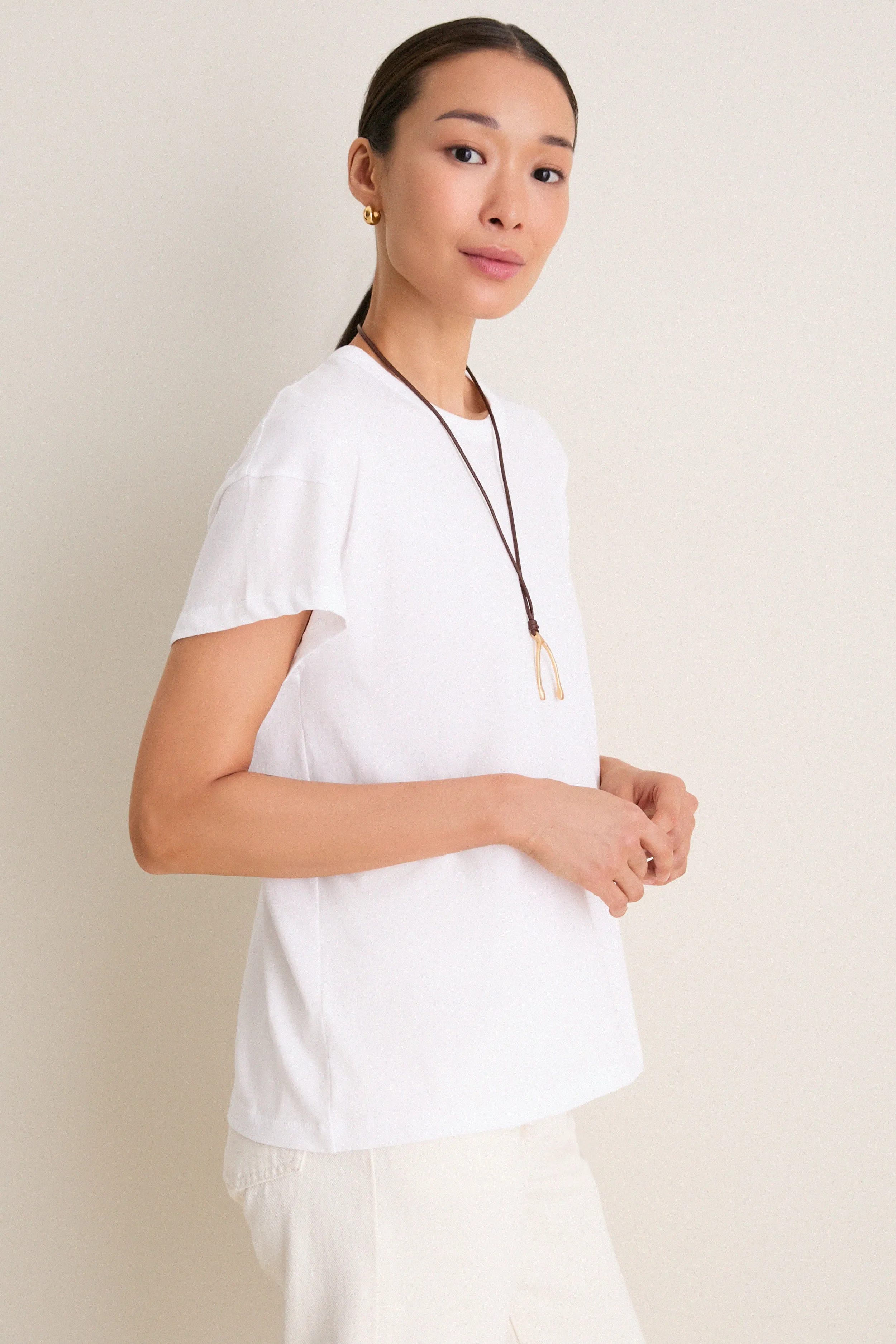 White Paxton Boyfriend Tee sold by Tuckernuck product image thumbnail 4