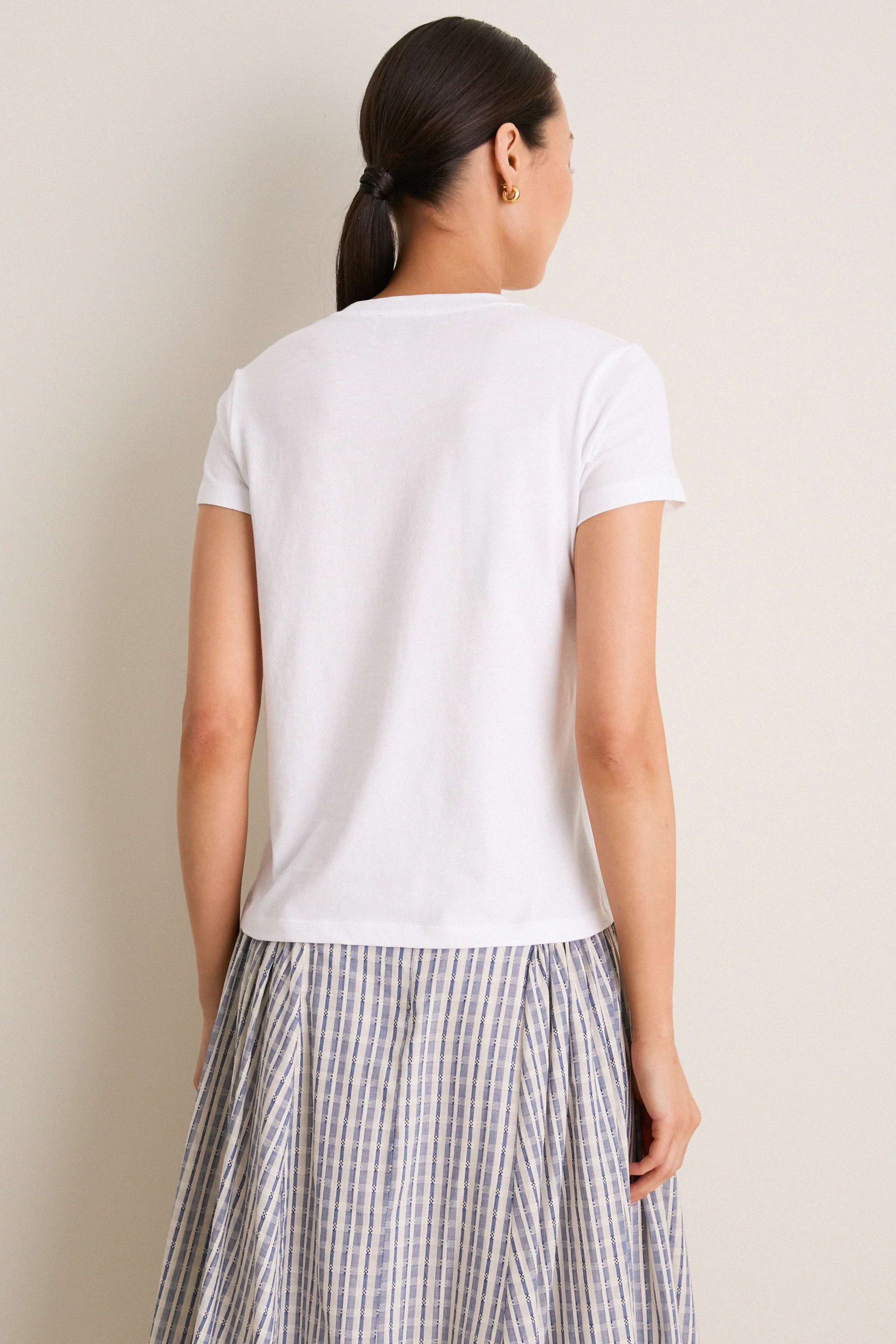 White Perry Slim Classic Tee sold by Tuckernuck product image thumbnail 5