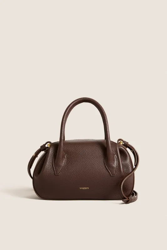 Espresso Oyster Mini Duffle made by Yuzefi