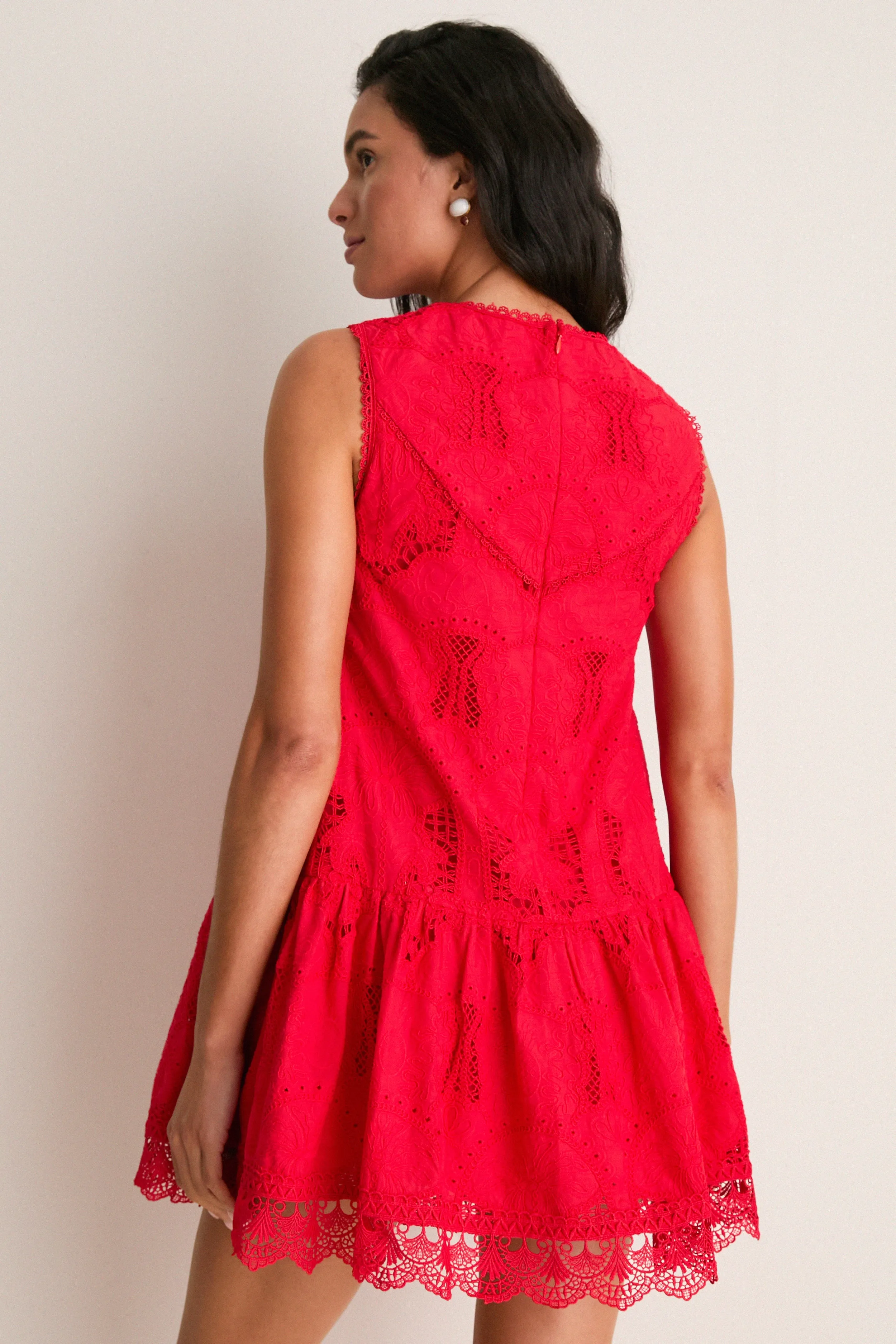Red Giovanna Shift Mini Dress sold by Tuckernuck product image thumbnail 5