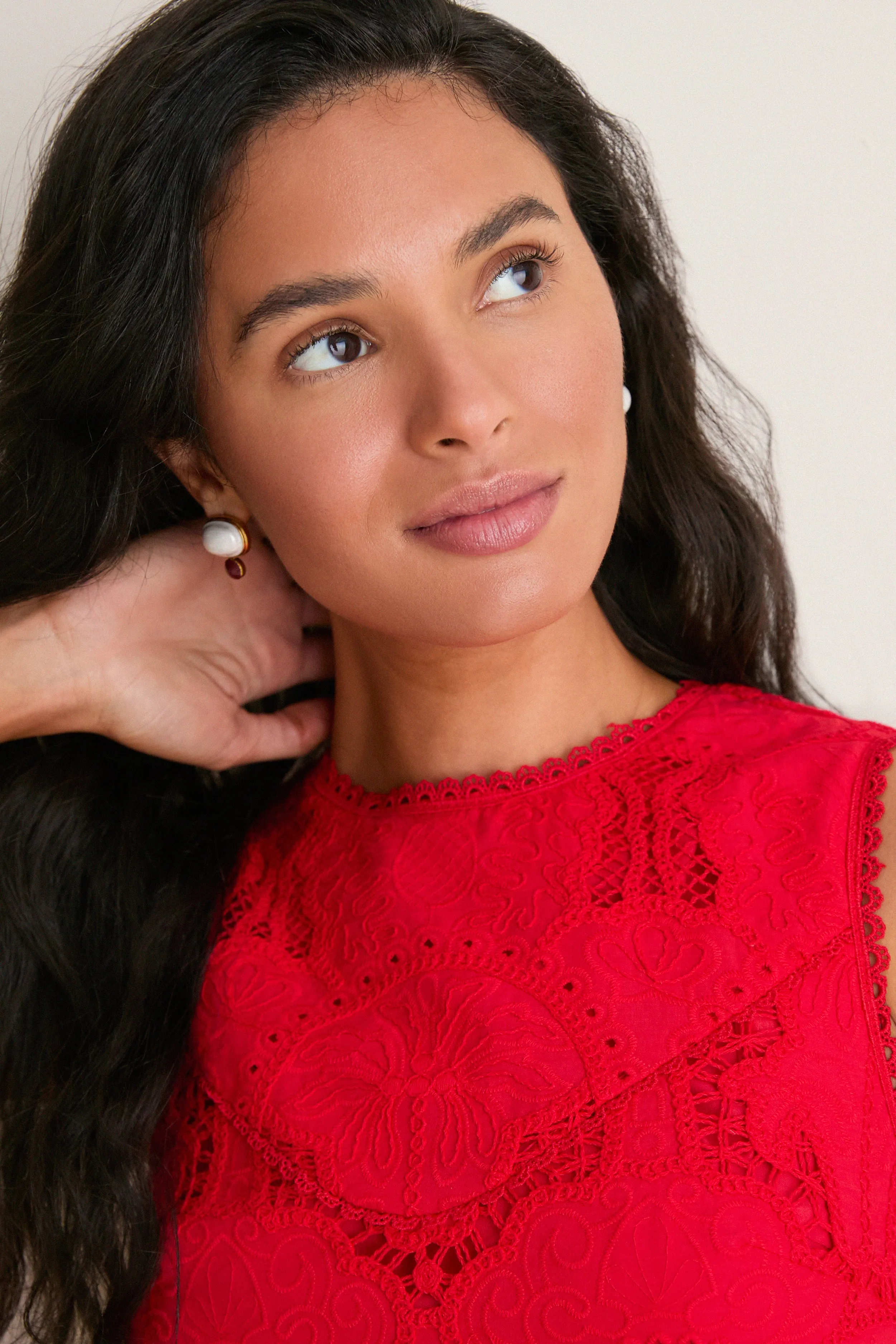 Red Giovanna Shift Mini Dress sold by Tuckernuck product image thumbnail 2