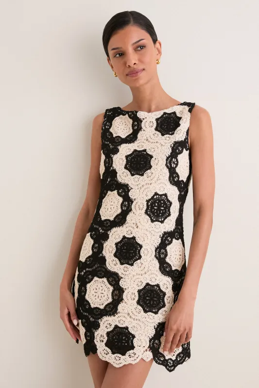 Black and Ivory Lisandra Dress made by Hill House Home