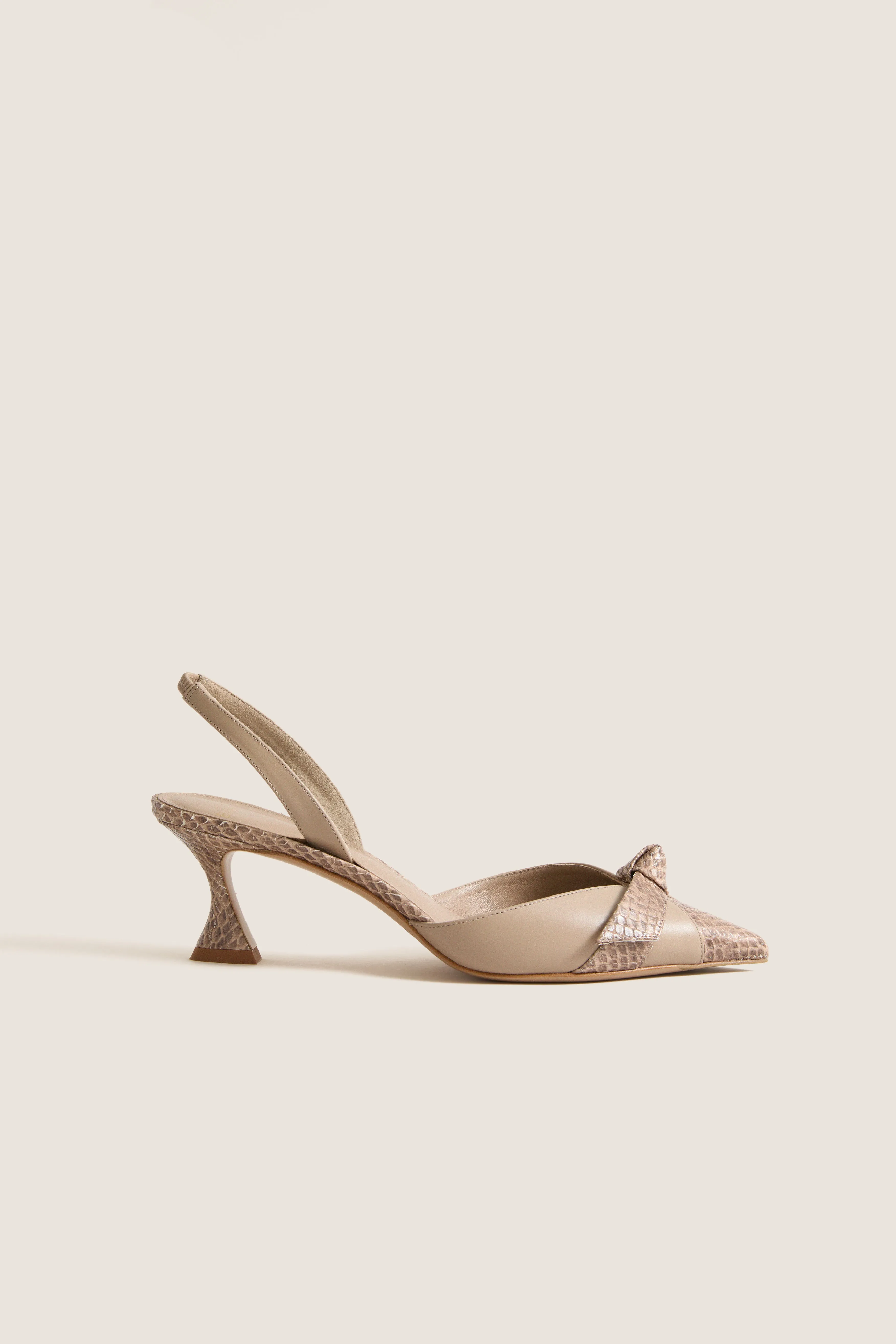 Semolina Python Clarita Slingback Cap Toe 60 Heels sold by Tuckernuck product image thumbnail 4