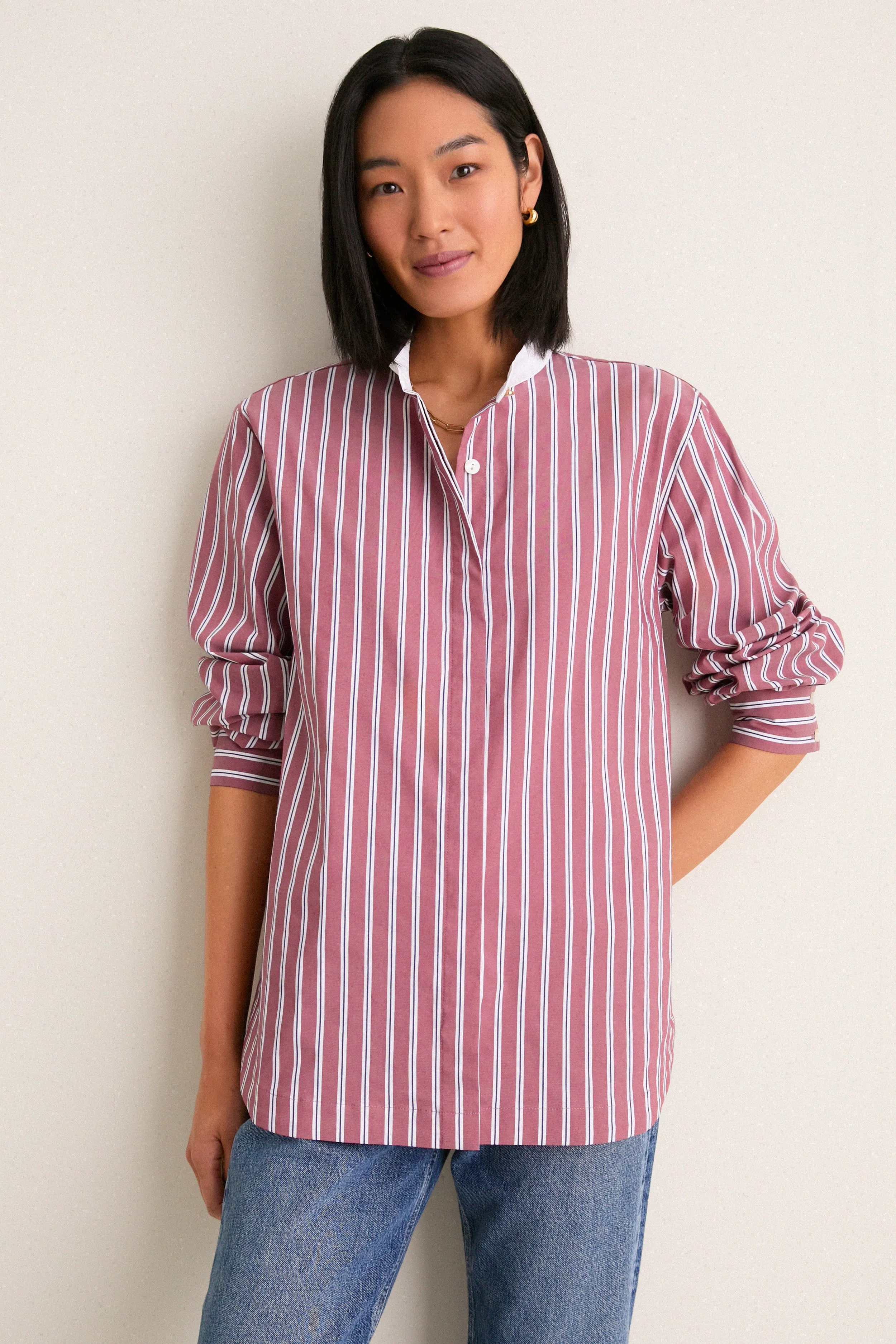 Port Stripe Camelot Collar Tunic sold by Tuckernuck