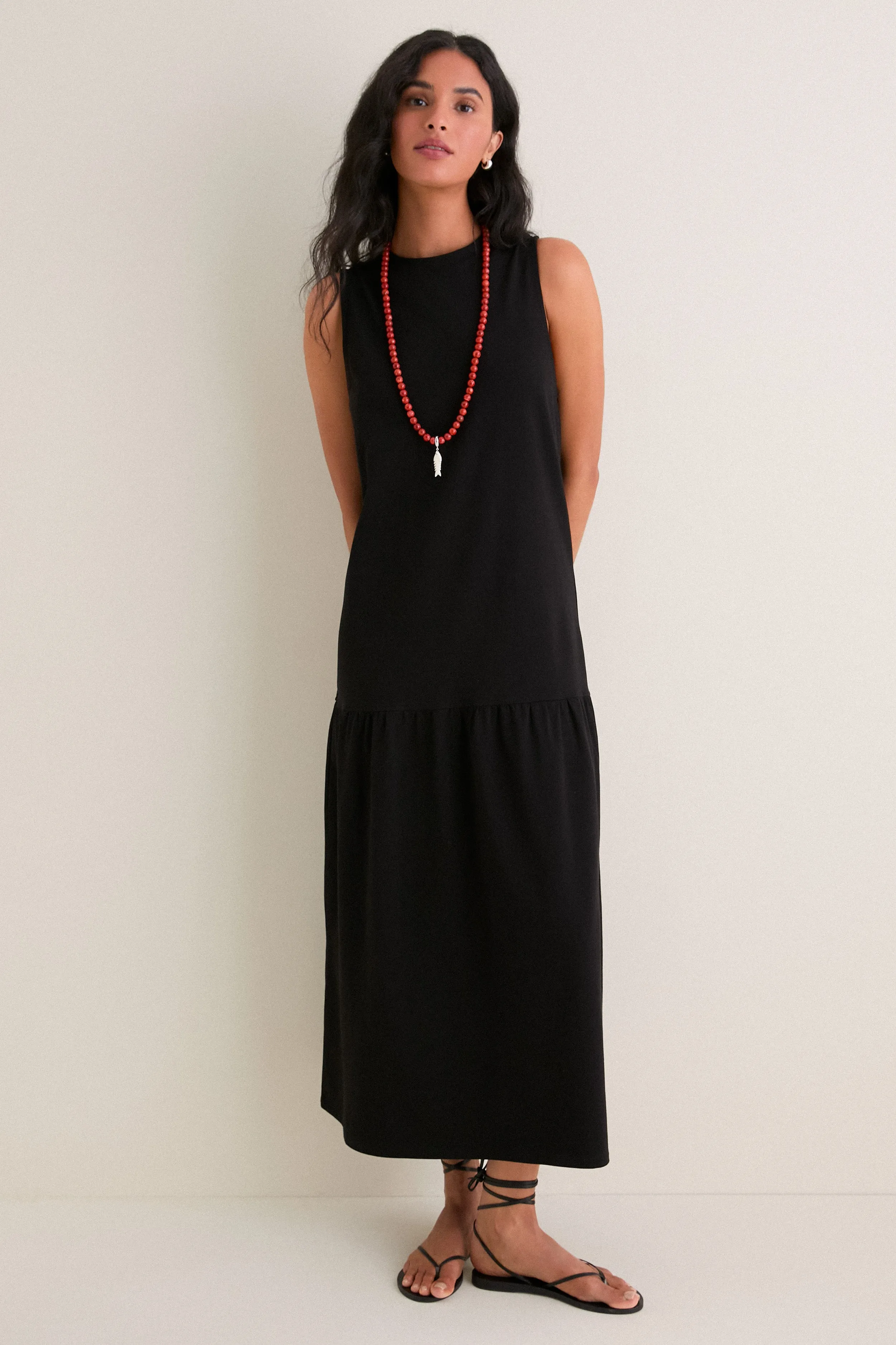 Black Jersey Cornelia Dress sold by Tuckernuck