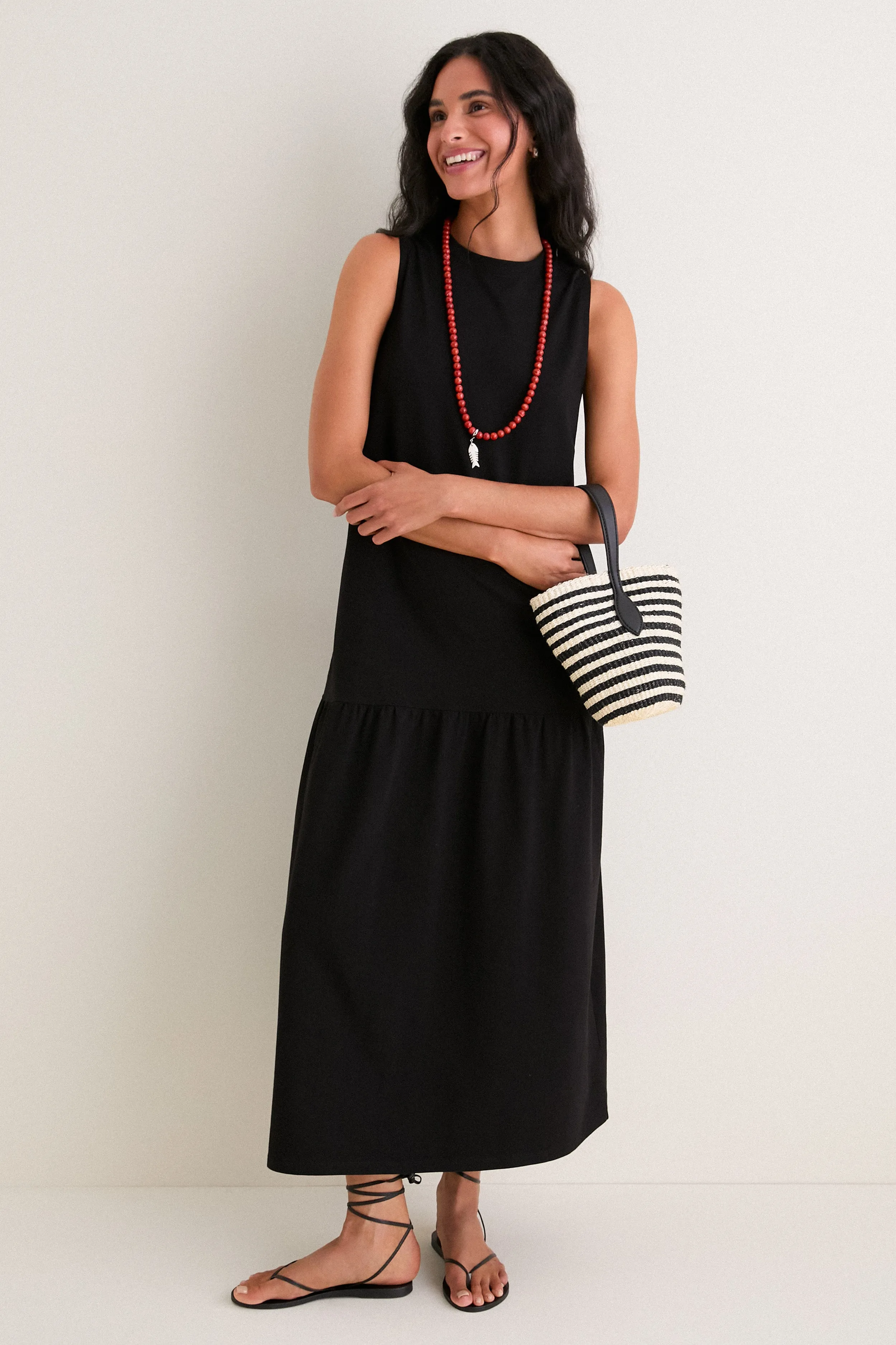 Black Jersey Cornelia Dress sold by Tuckernuck product image thumbnail 3