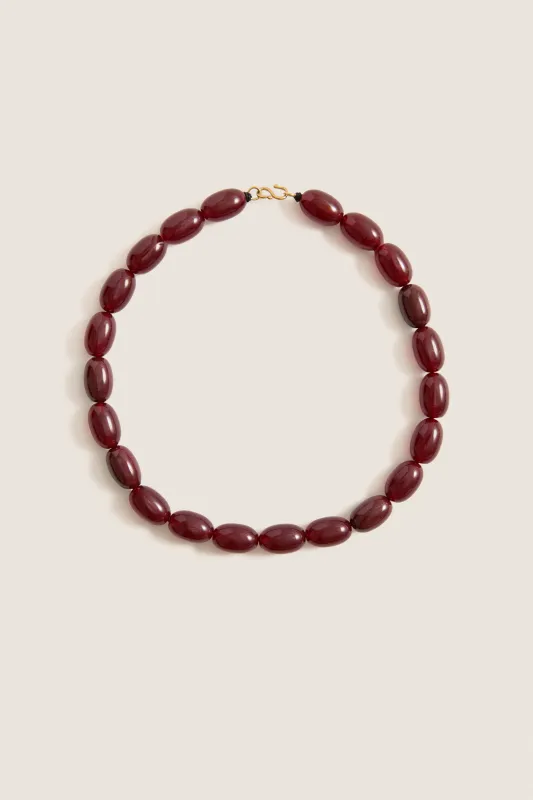 Red Clementine Necklace made by Heaven Mayhem