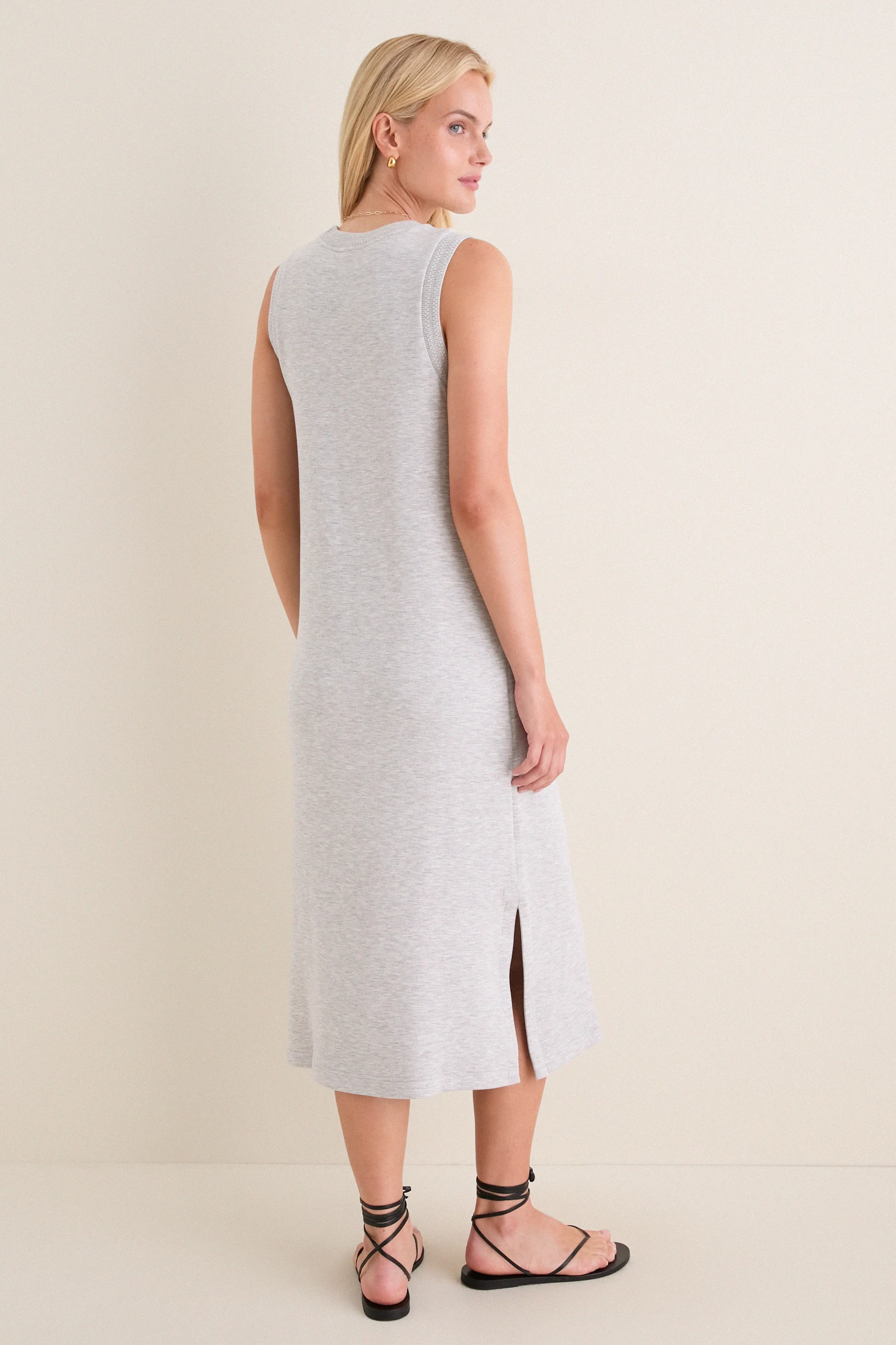 Light Grey Marl Kyler Tank Midi Dress sold by Tuckernuck product image thumbnail 5