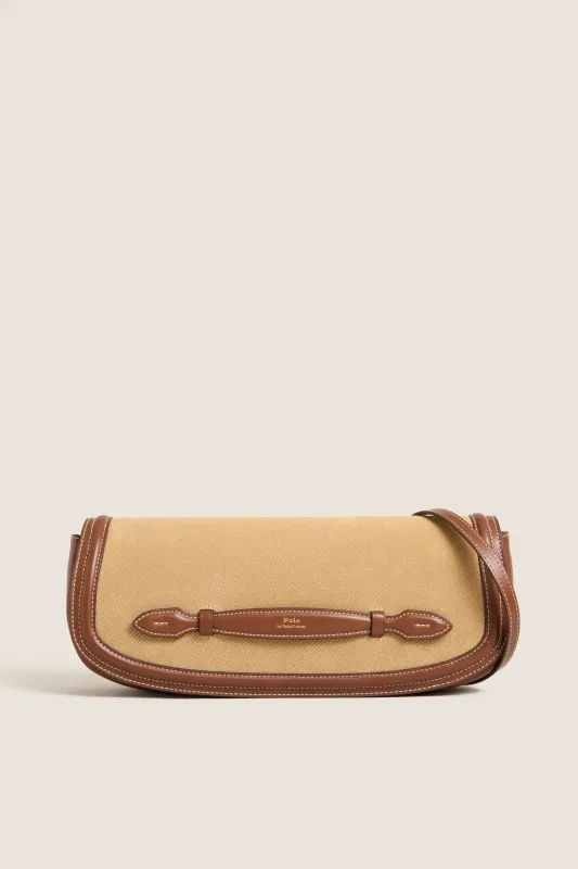 Biscotti Ciouo Bellport Leather-Trim Long-Flap Clutch made by Polo by Ralph Lauren