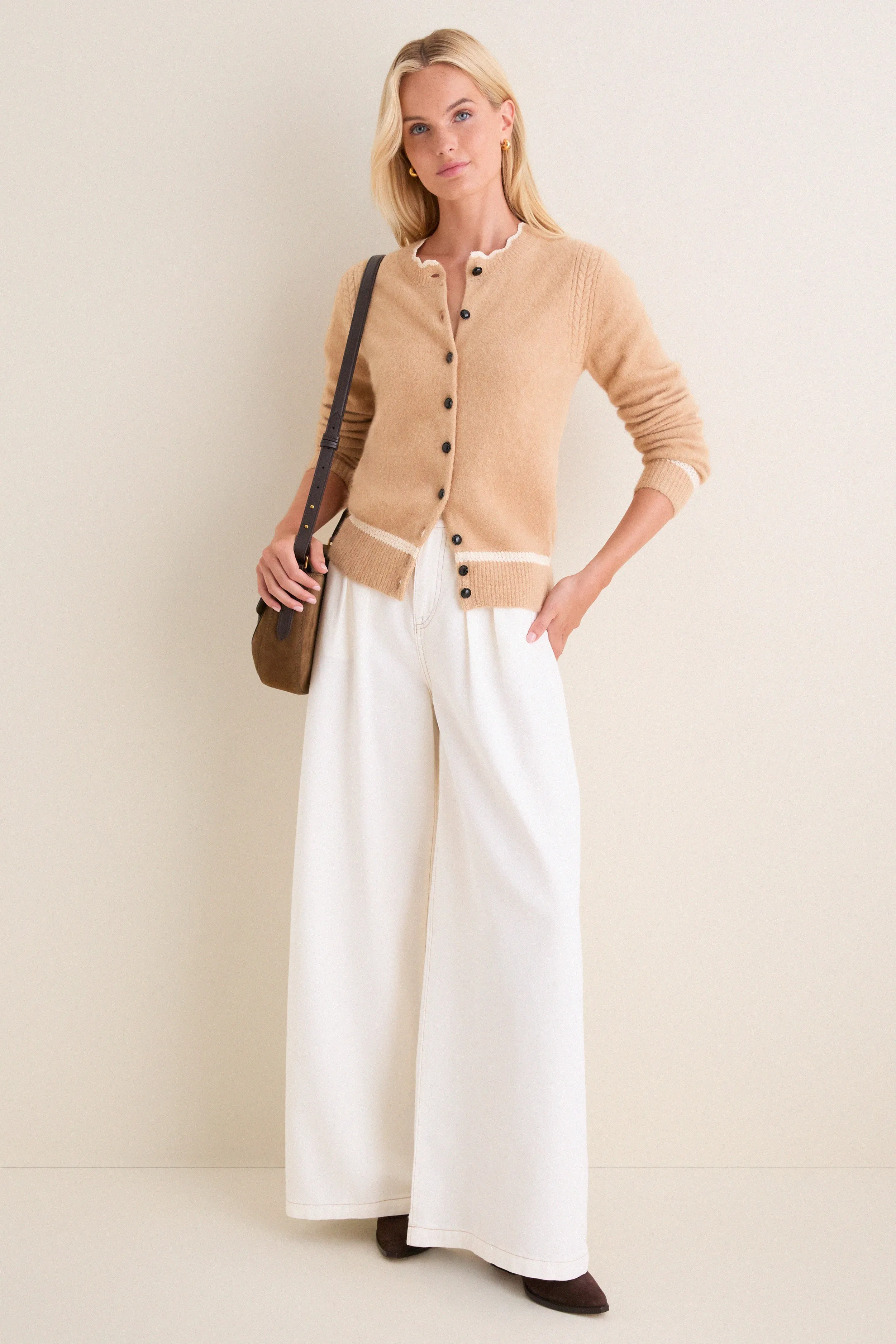 Camel Naia Cardigan sold by Tuckernuck product image thumbnail 2