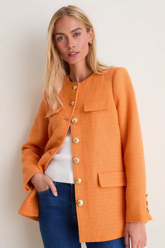 Orange Tweed Jennings Jacket made by Pomander Place