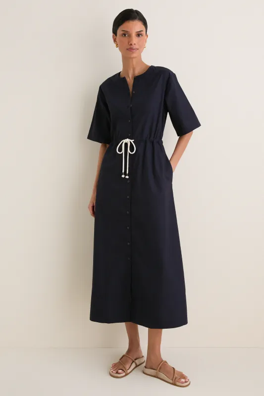 Navy Hastings Dress made by Jenni Kayne