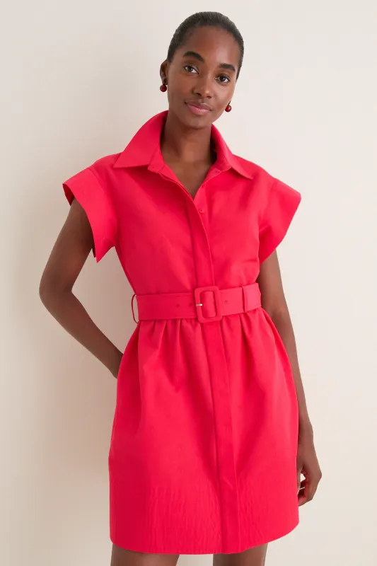 Red Mini Chloe Dress made by Tuckernuck