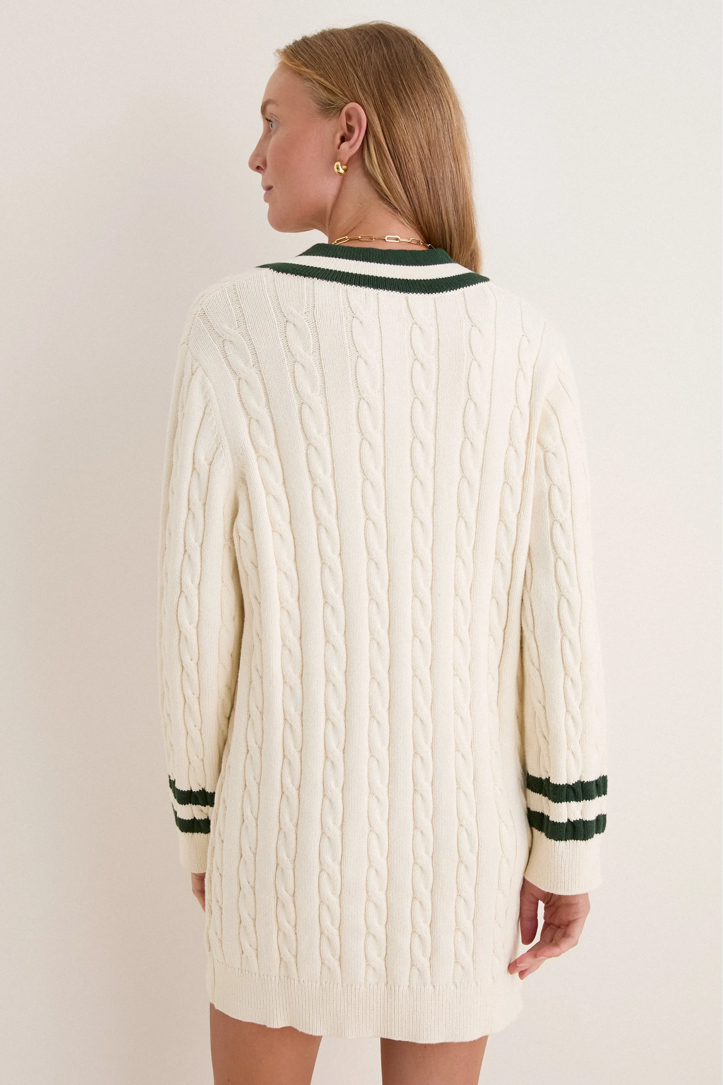 Ivory and Eden Cable Knit Walden Dress sold by Tuckernuck product image thumbnail 3