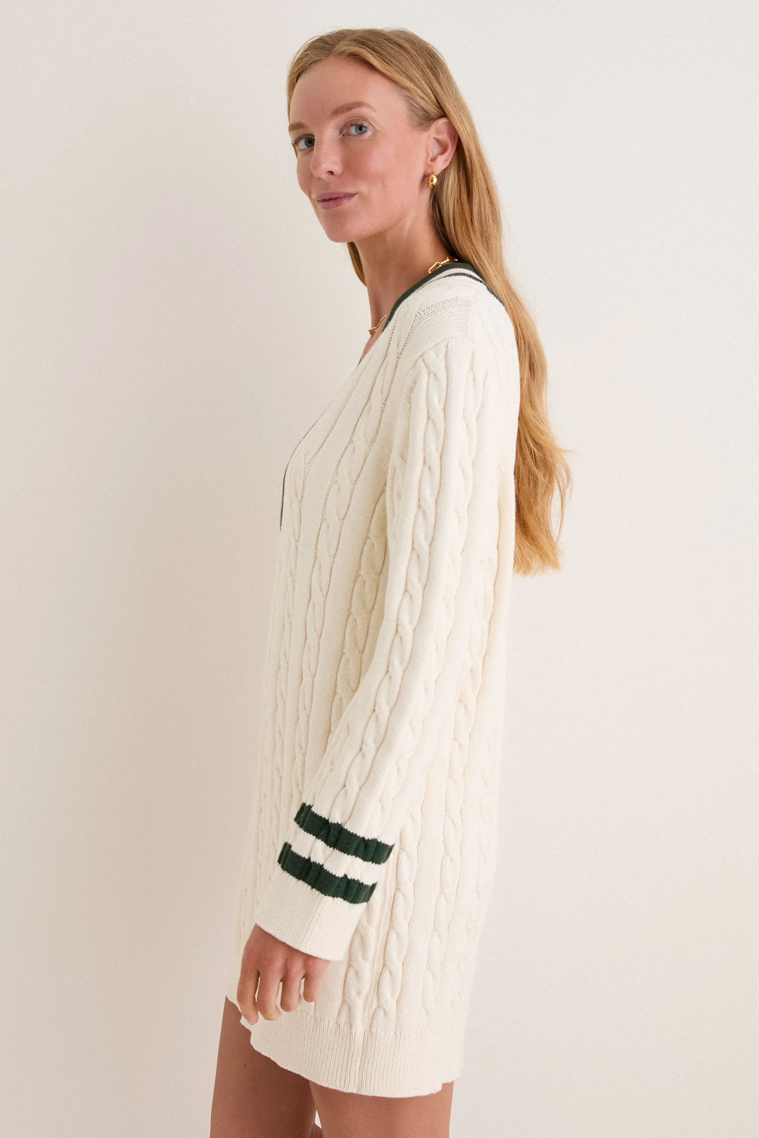 Ivory and Eden Cable Knit Walden Dress sold by Tuckernuck product image thumbnail 2
