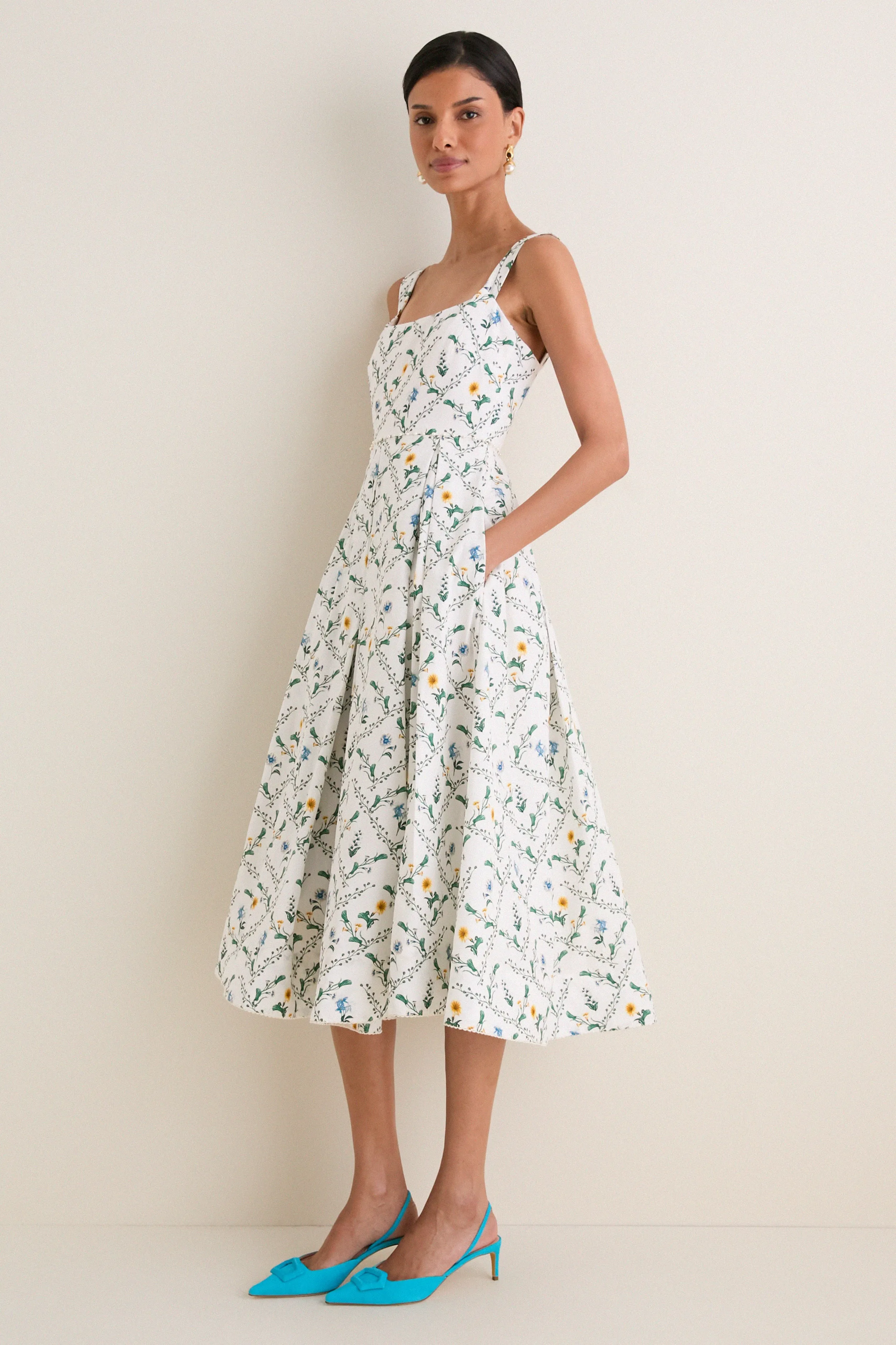 Brisa Alcaparra Midi Dress sold by Tuckernuck product image thumbnail 4
