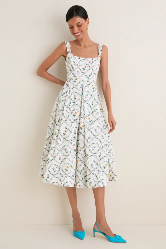 Brisa Alcaparra Midi Dress made by AGUA by Agua Bendita