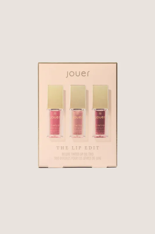The Lip Edit Deluxe Tinted Lip Oil Trio made by Tuckernuck