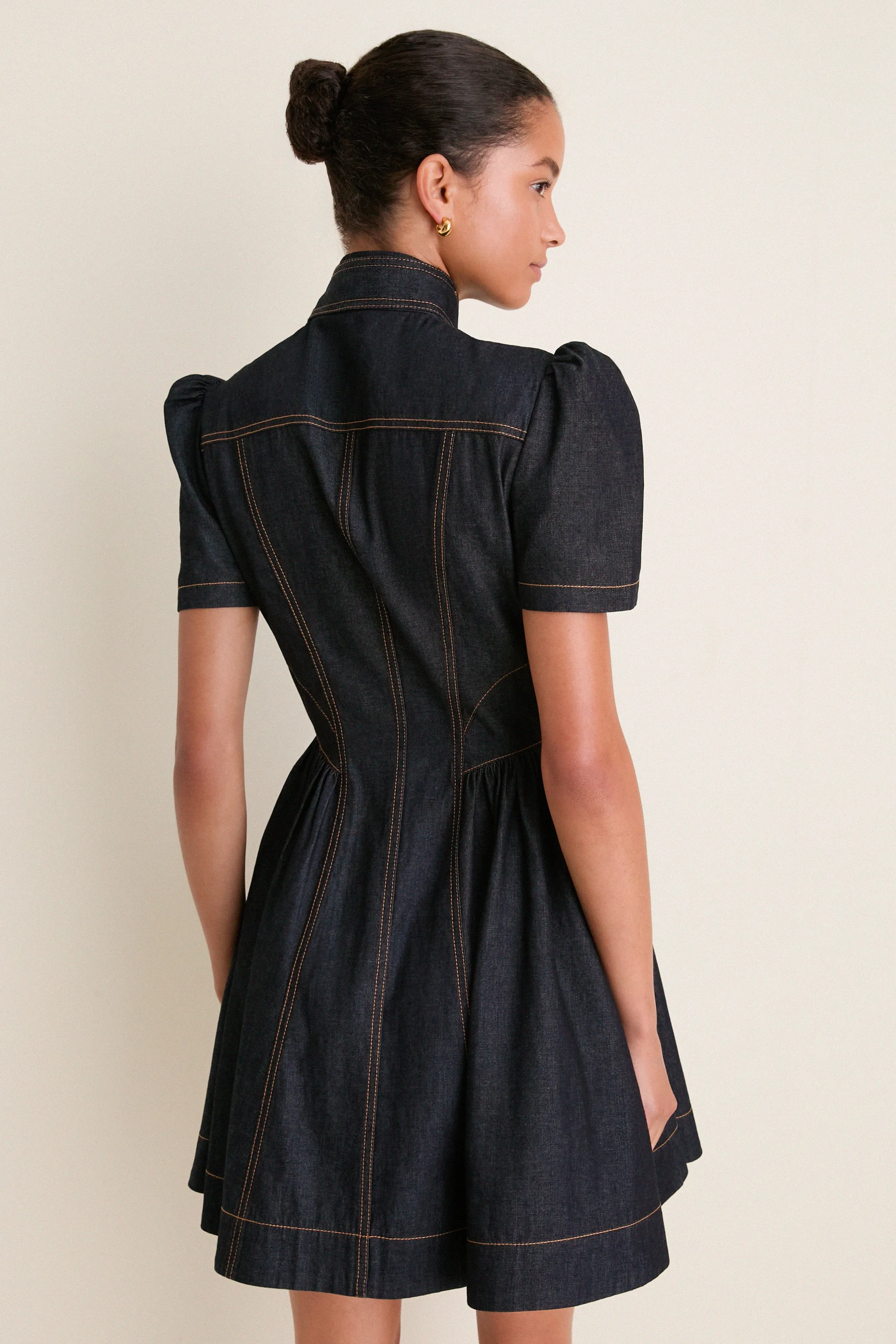 Onyx Blue Denim Corset Mini Dress sold by Tuckernuck product image thumbnail 5