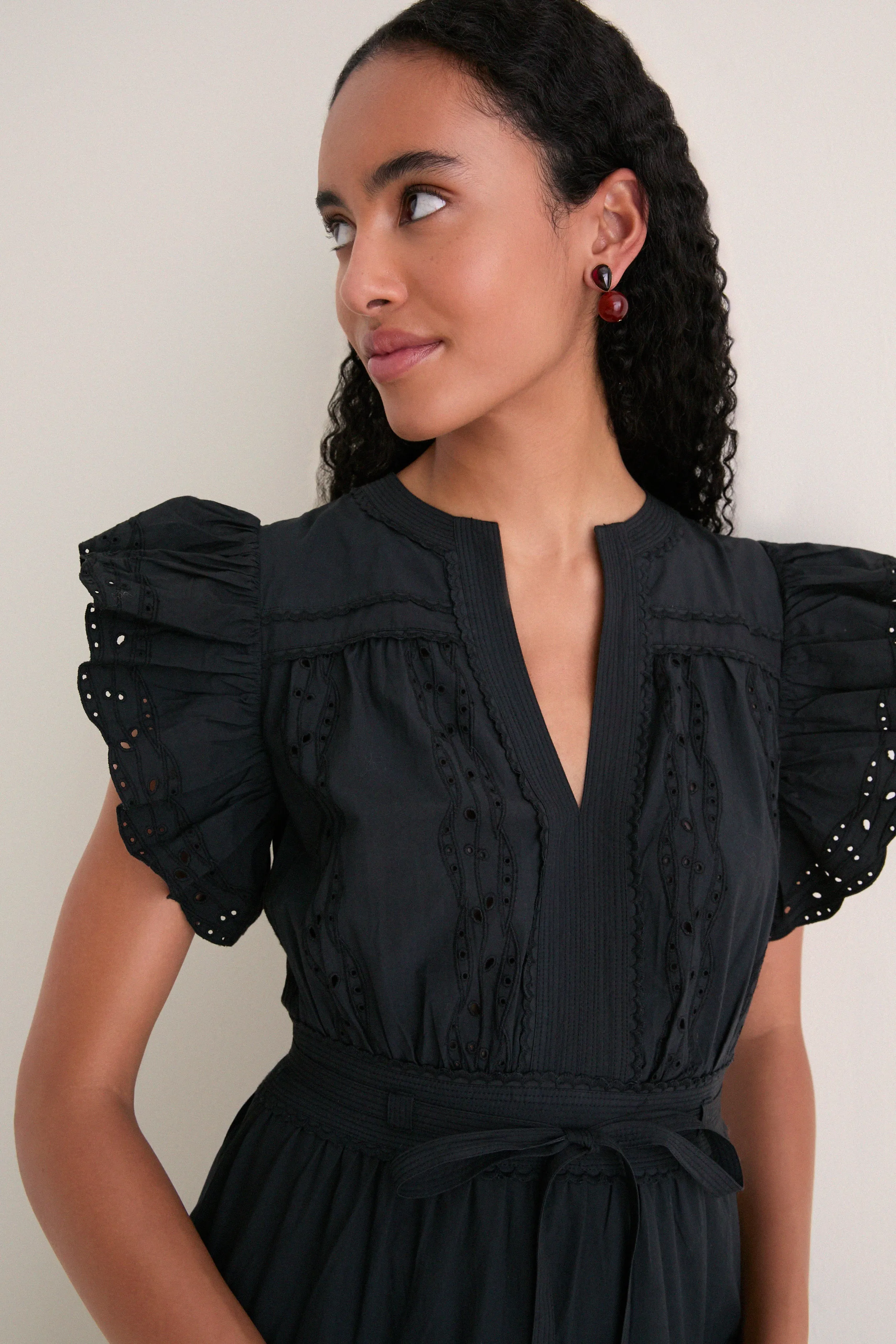 Noir Dani Short Sleeve Cotton Dress sold by Tuckernuck product image thumbnail 2