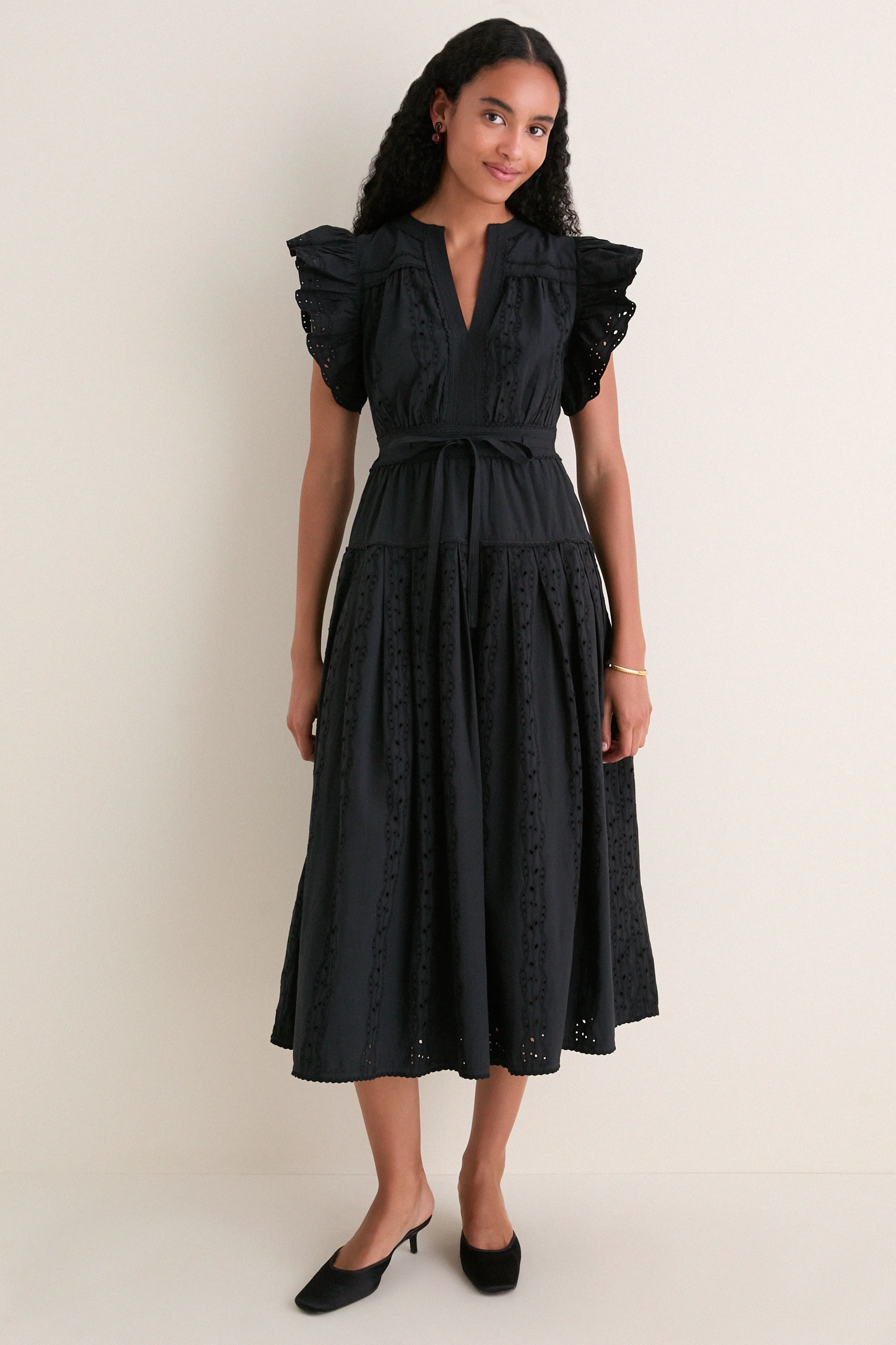 Noir Dani Short Sleeve Cotton Dress sold by Tuckernuck