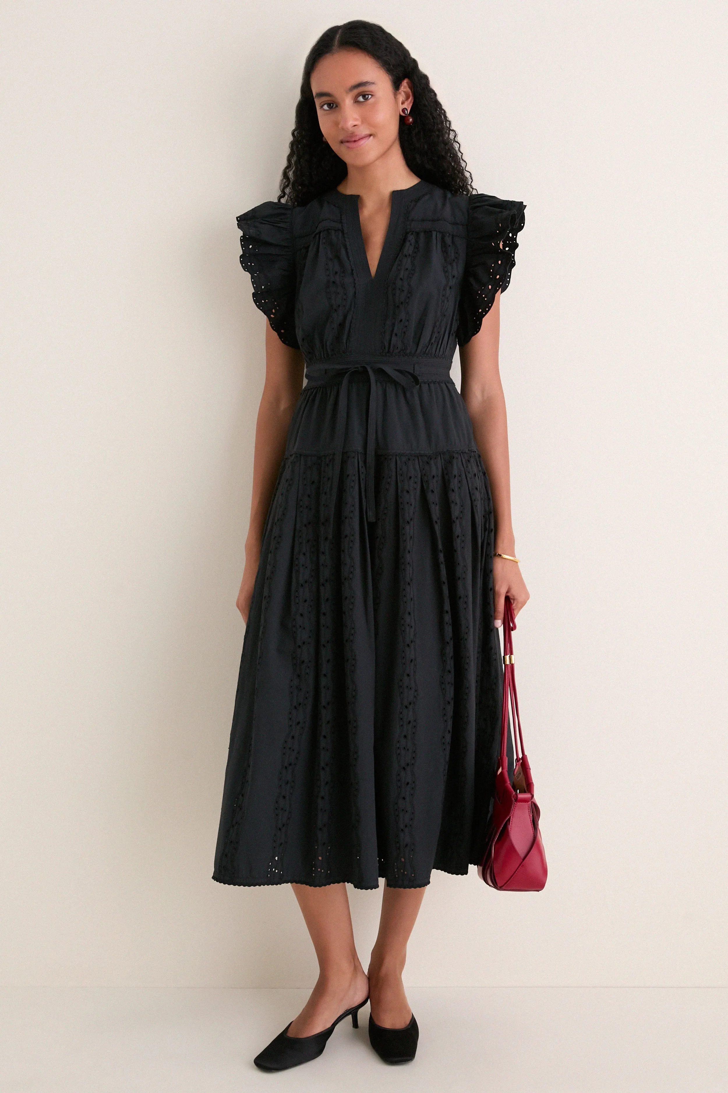 Noir Dani Short Sleeve Cotton Dress sold by Tuckernuck product image thumbnail 3