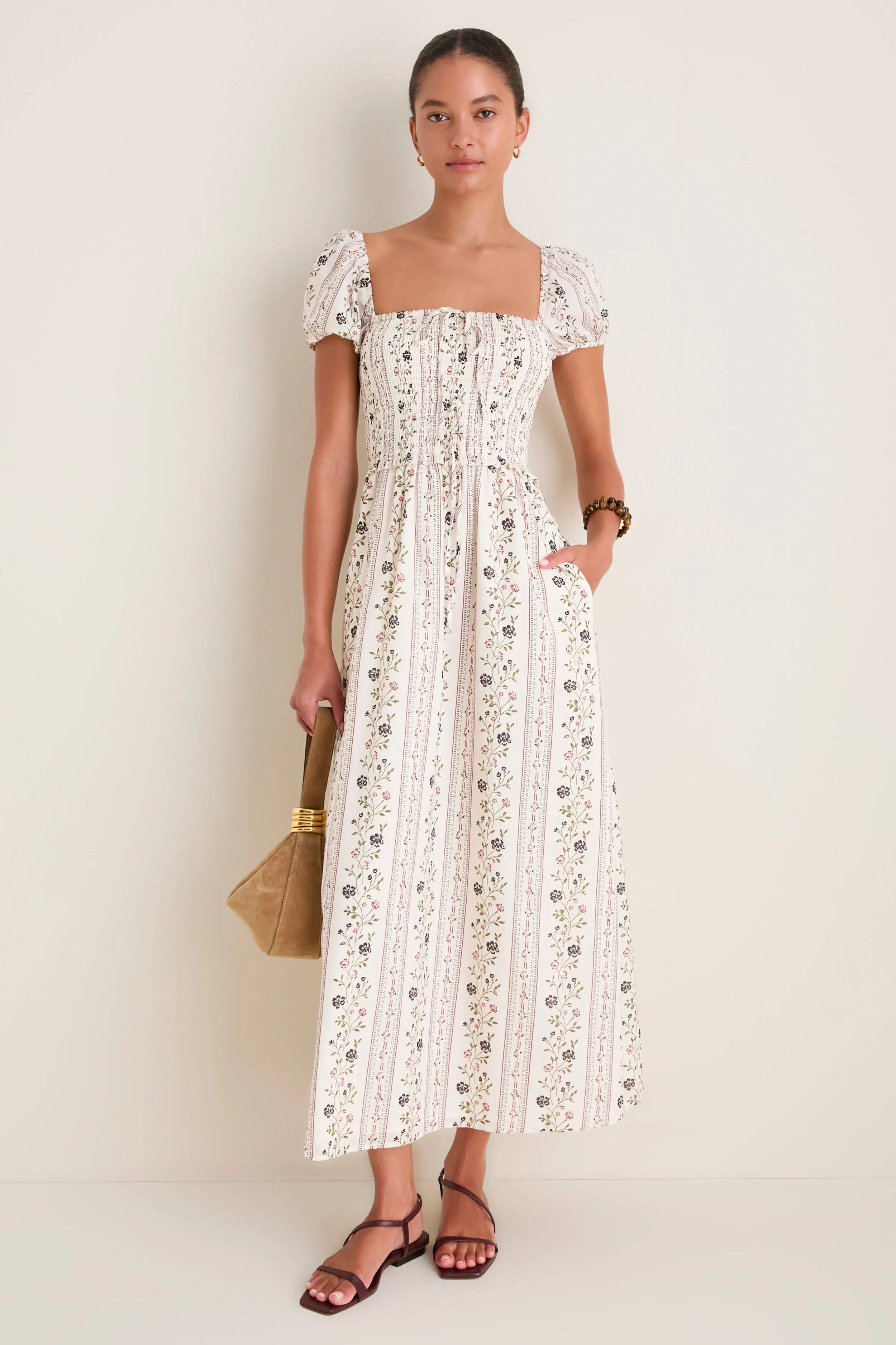 Thyme Floral Aster Nap Dress sold by Tuckernuck product image thumbnail 3