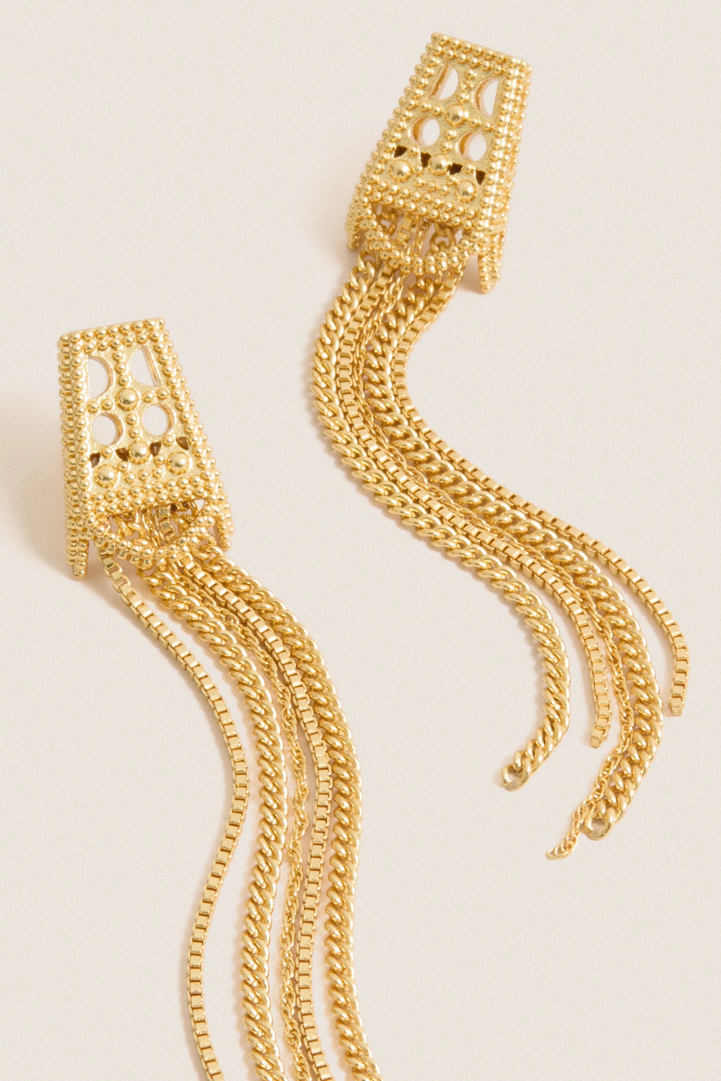 Gold Tassel Earrings sold by Tuckernuck product image thumbnail 4