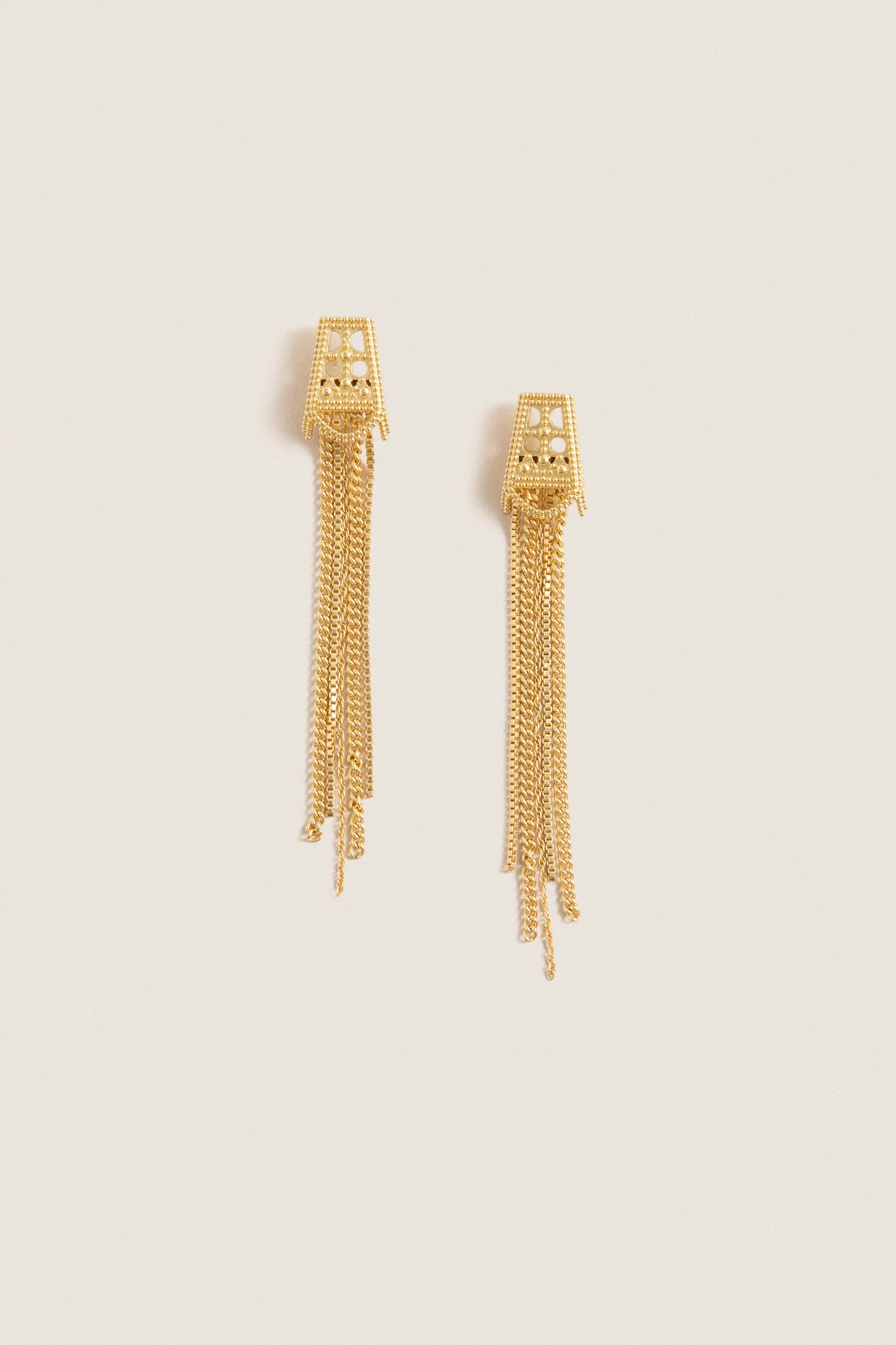 Gold Tassel Earrings sold by Tuckernuck
