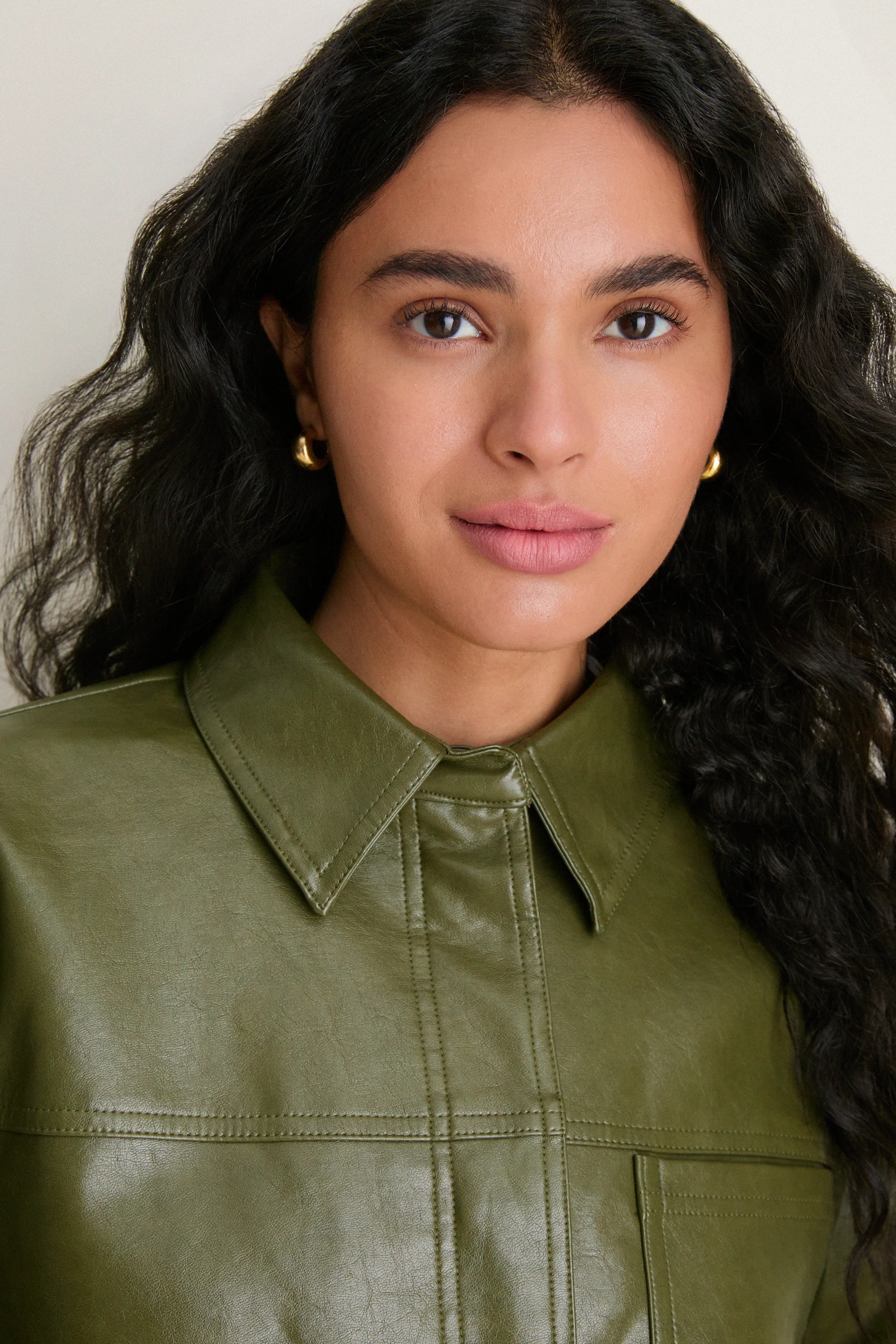 Green Faux Leather Neo Jacket sold by Tuckernuck product image thumbnail 2