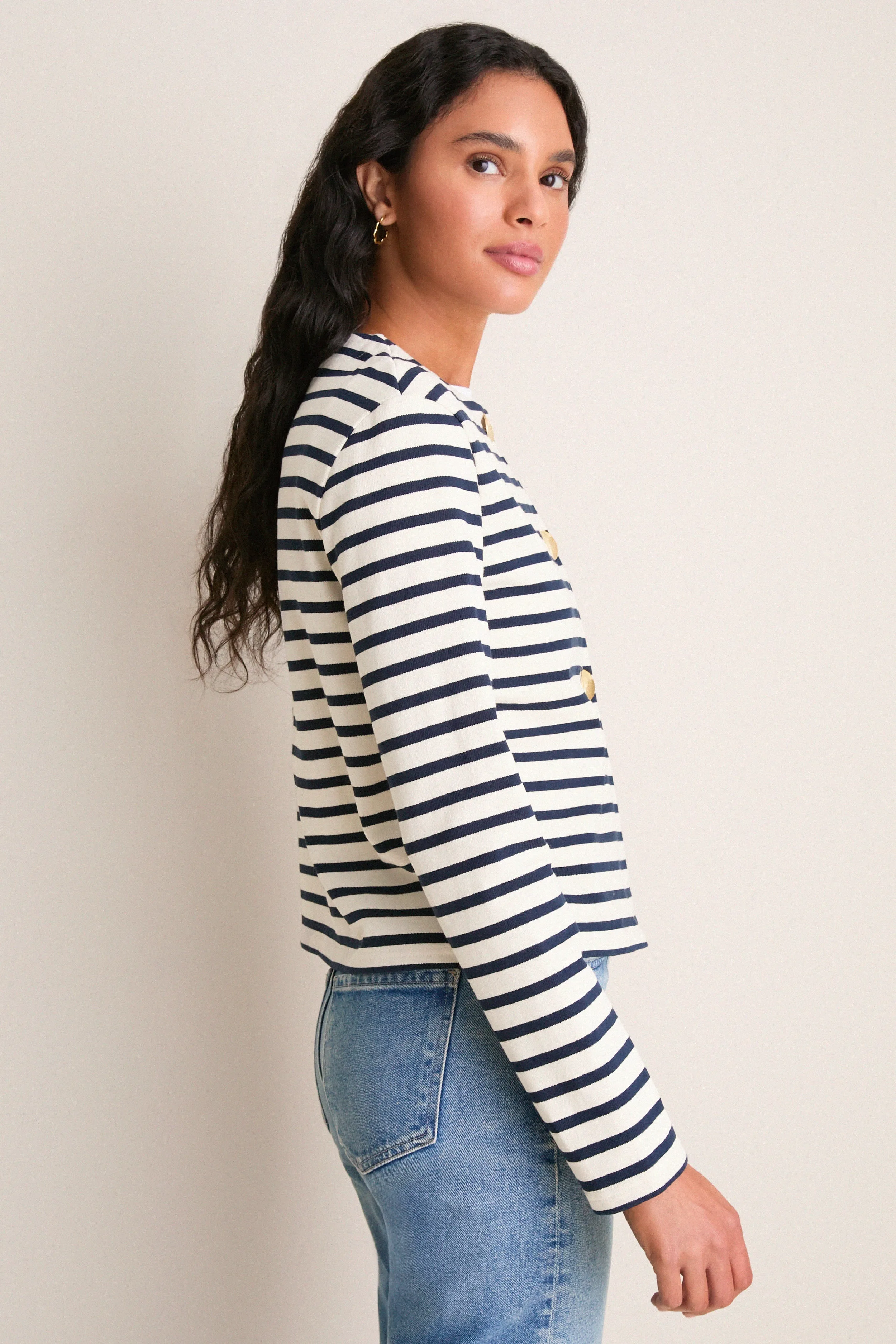 Ecru Marine Arignac Cardigan sold by Tuckernuck product image thumbnail 4