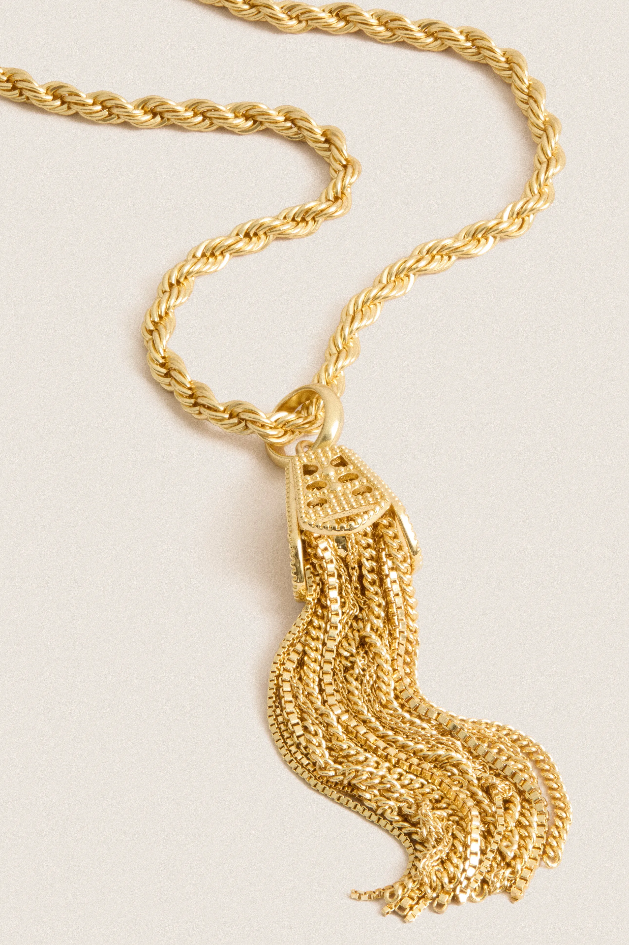 Gold Tassel Necklace sold by Tuckernuck product image thumbnail 4