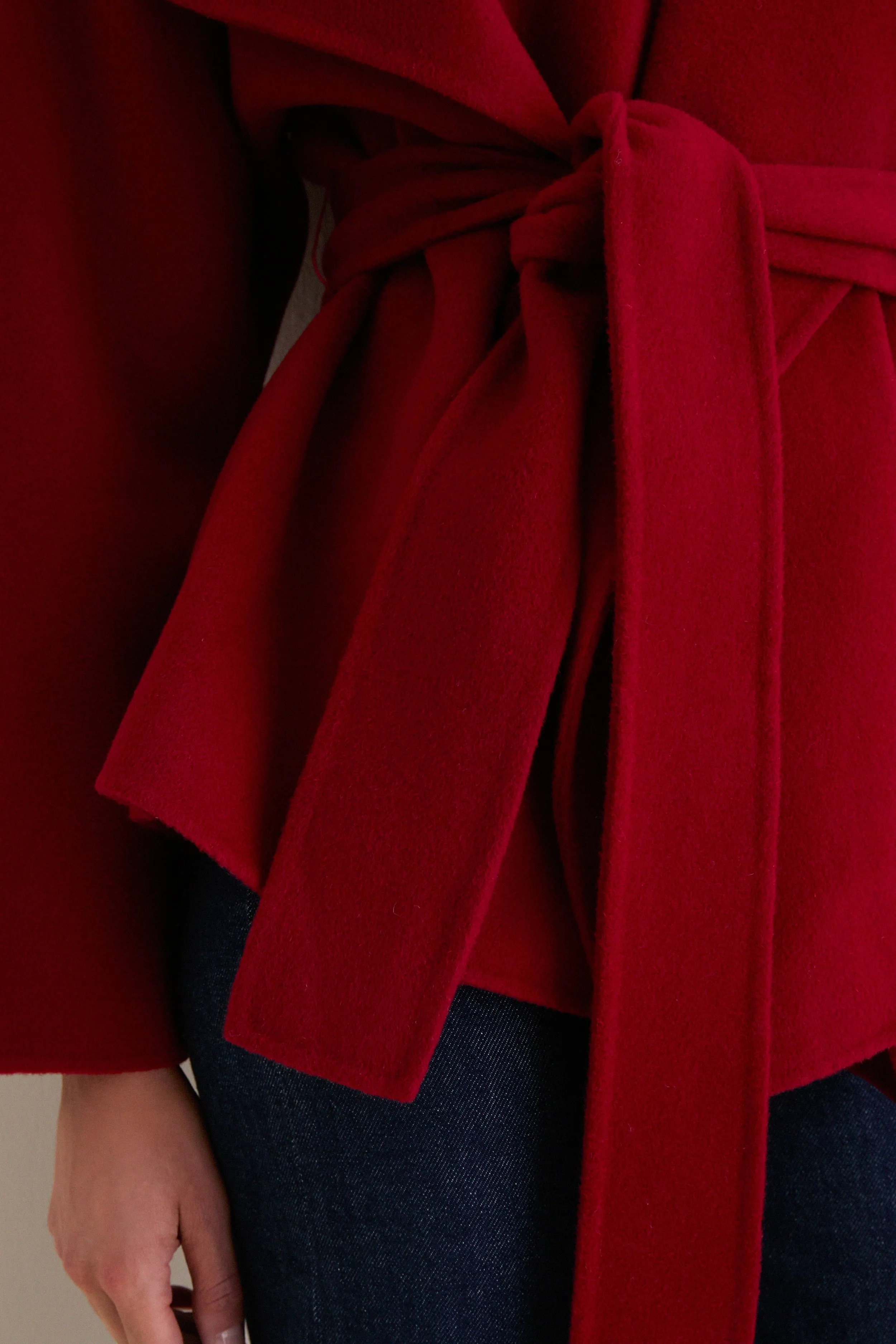Cerise Sasha Wool Coat sold by Tuckernuck product image thumbnail 2