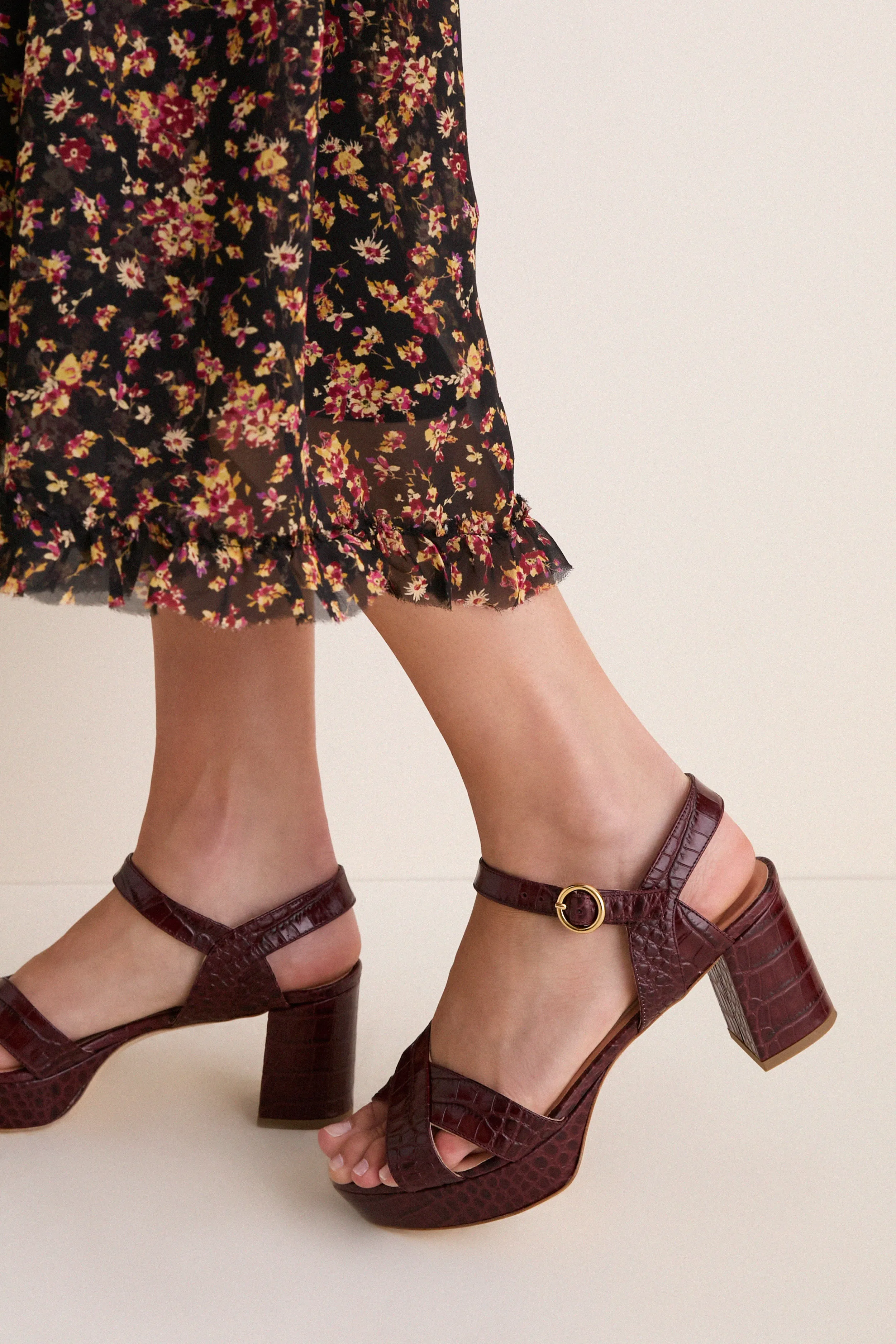 Auburn Printed Croc Deidre Heels sold by Tuckernuck product image thumbnail 2