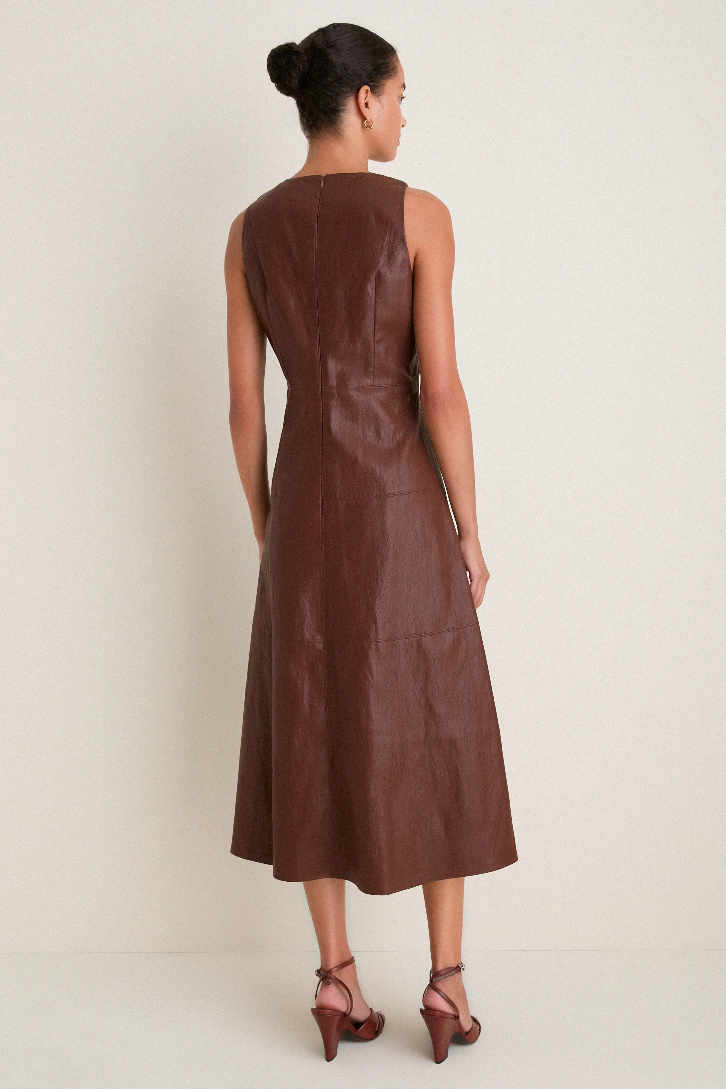 Brown Leather Manon Dress sold by Tuckernuck product image thumbnail 5