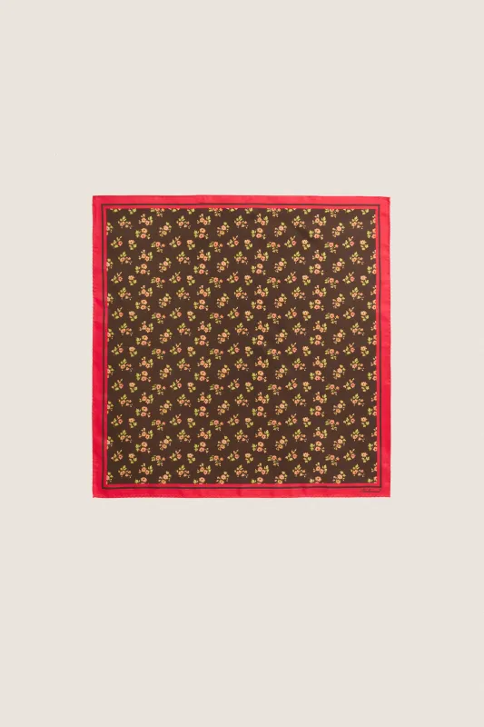 40s Floral Small Silk Scarf made by Tuckernuck