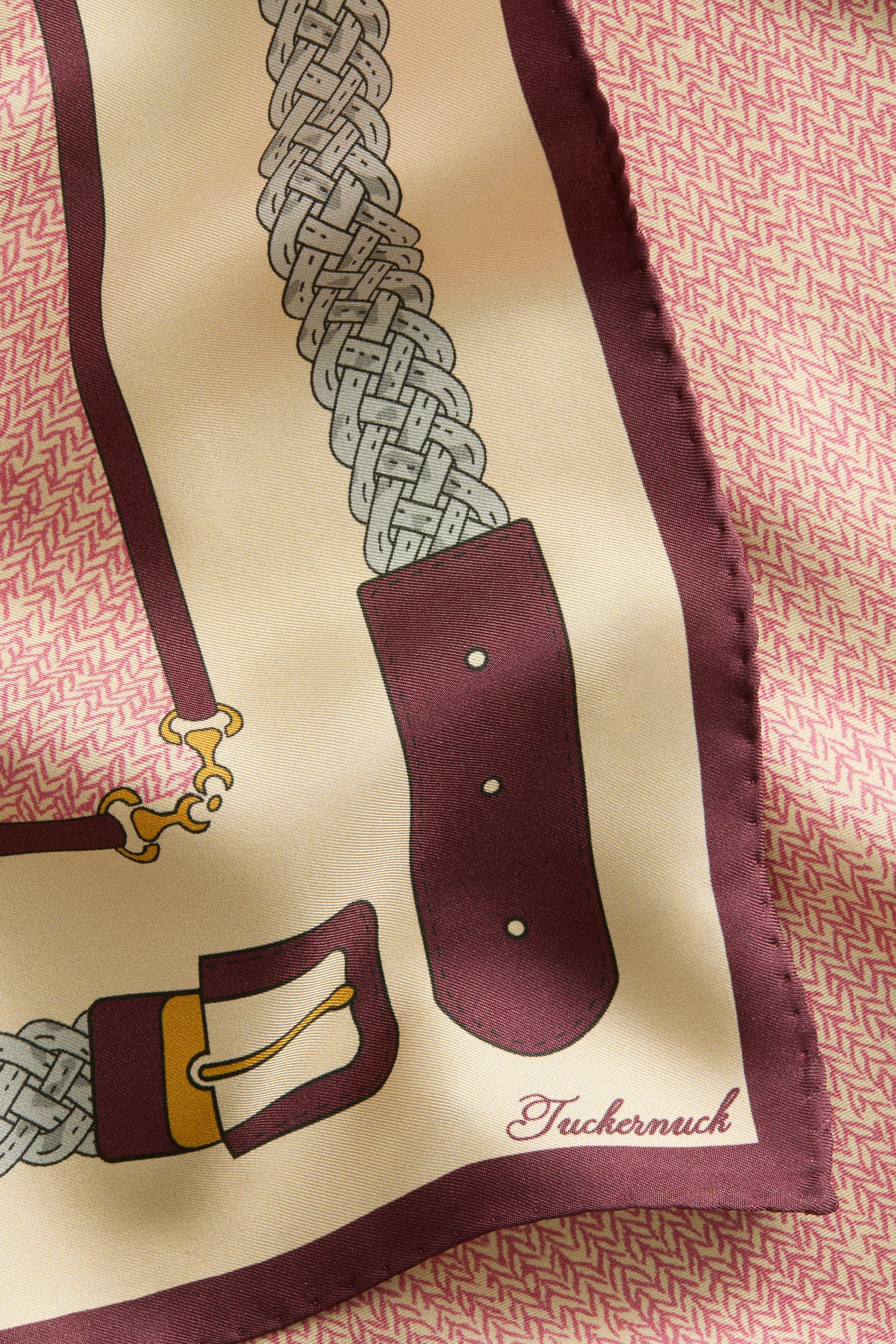 Blush Belts Medium Silk Scarf sold by Tuckernuck product image thumbnail 5
