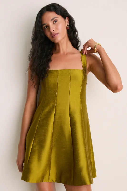 Lentil Dupioni Edith Mini Dress made by Tuckernuck