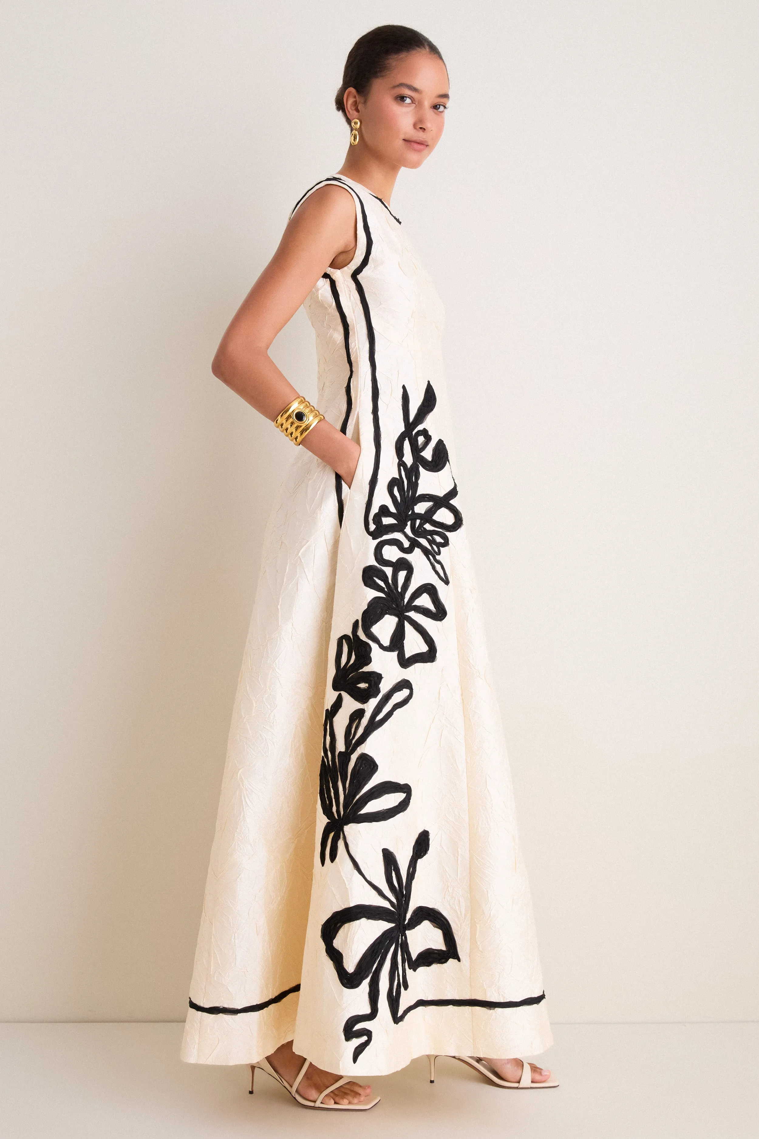 Ivory Celestia Maxi Dress sold by Tuckernuck product image thumbnail 4