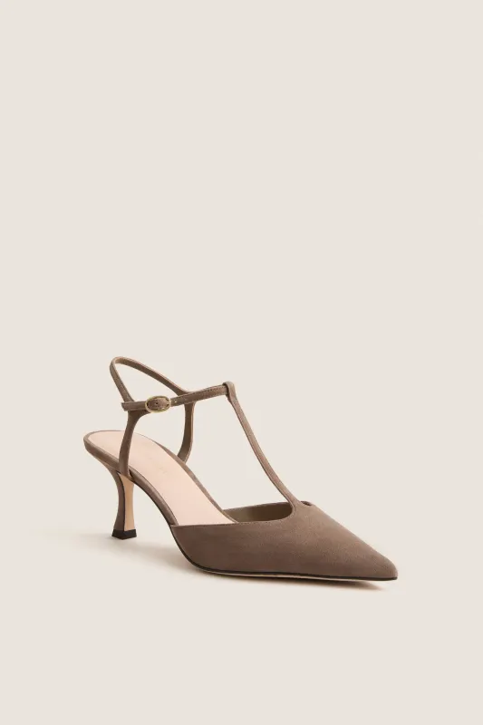 Fossil Suede Margot Heels made by Tuckernuck