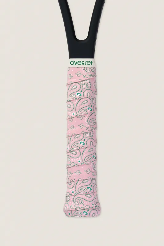 Overset Green and Pink Bandana Overgrip made by Tuckernuck