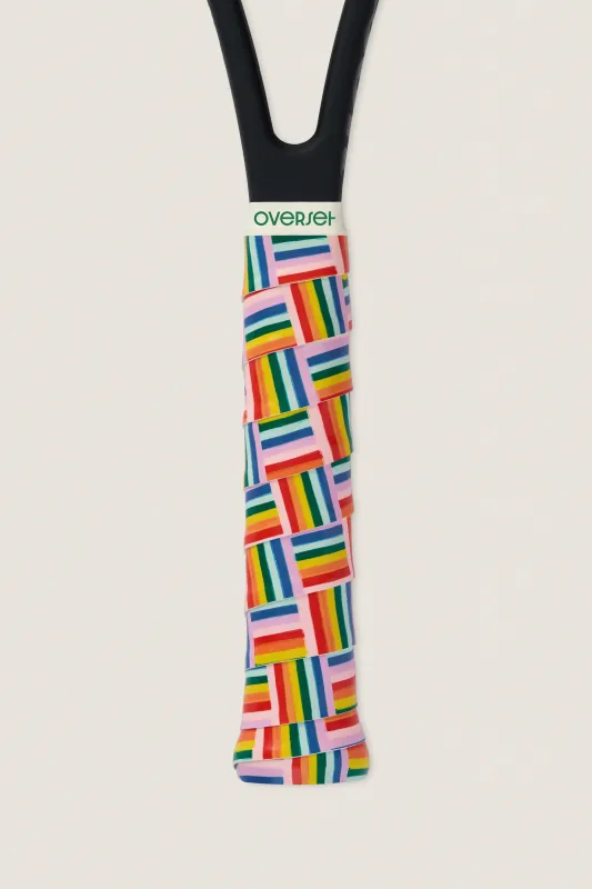 Overset Rainbow Stripes Overgrip made by Tuckernuck